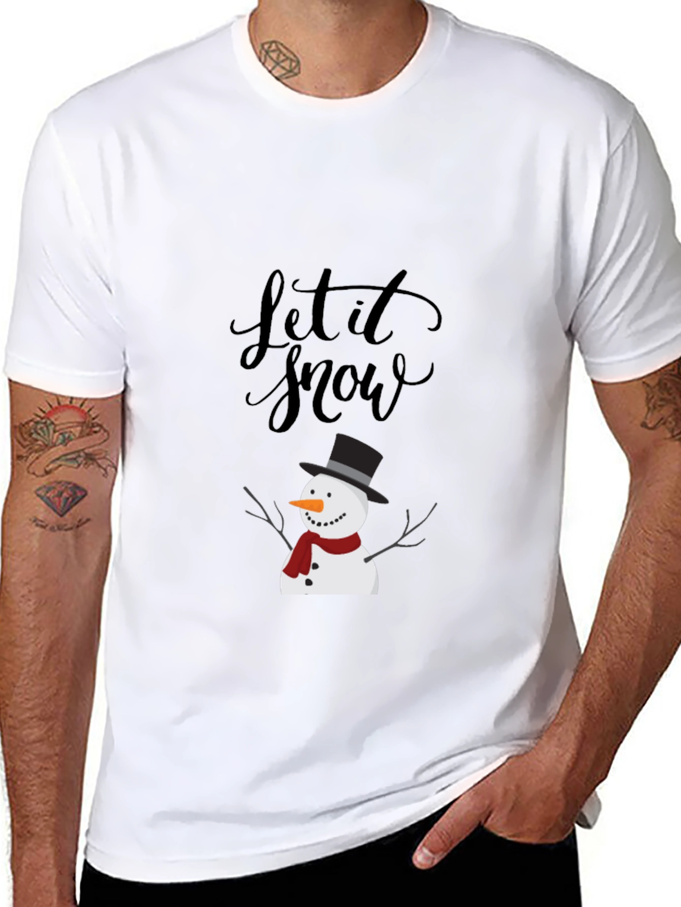 Let it Snow T-Shirt - Festive Winter Design