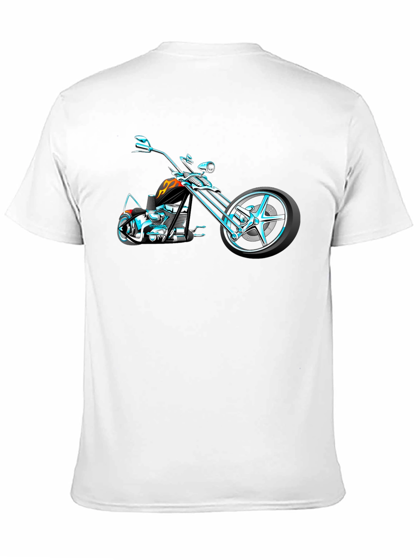 Cool Motorcycle Graphic T-Shirt - Black