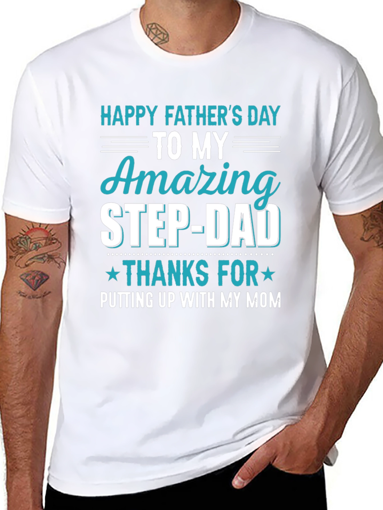 Amazing Step-Dad Fathers Day T-Shirt