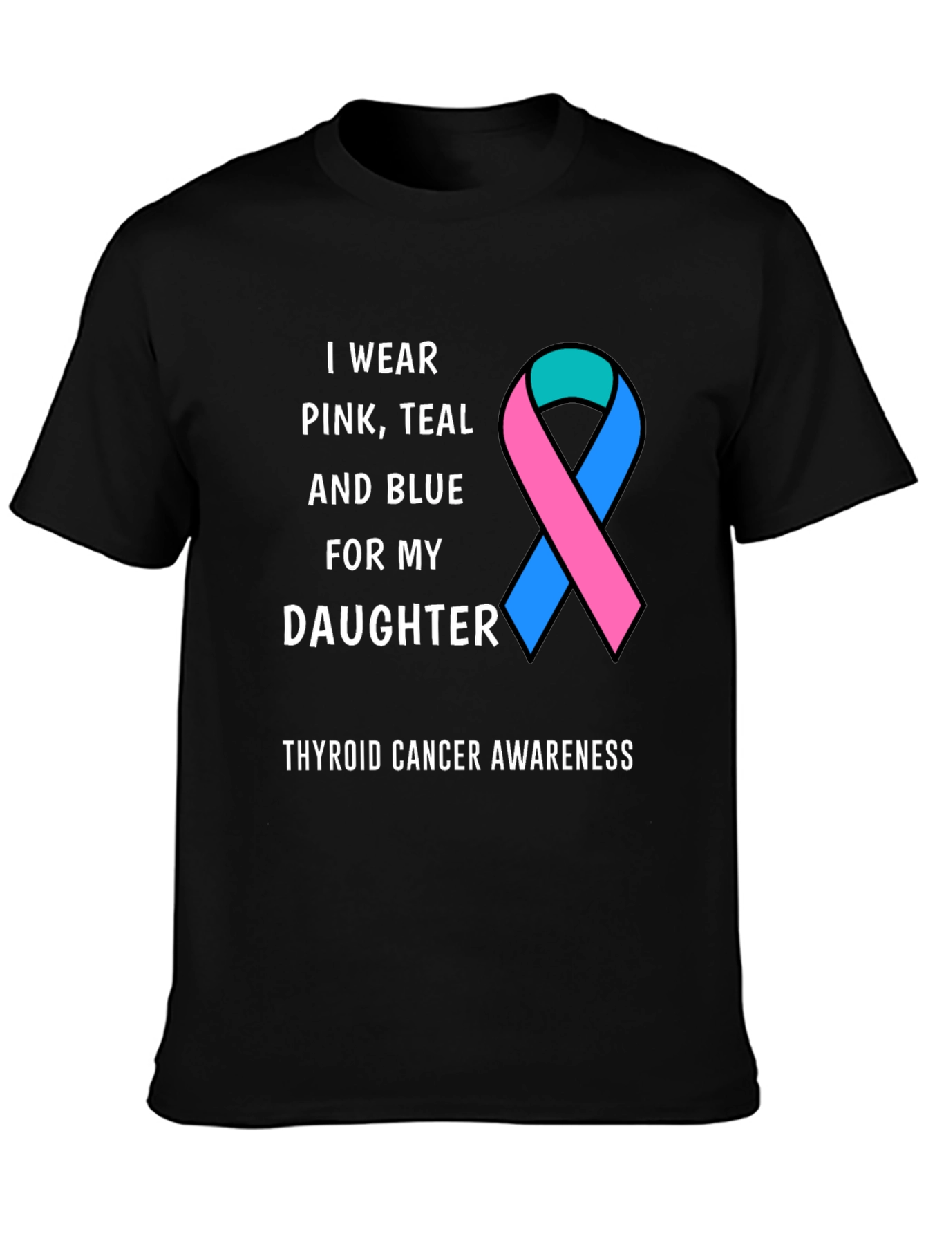 Thyroid Cancer Awareness Ribbon T-Shirt