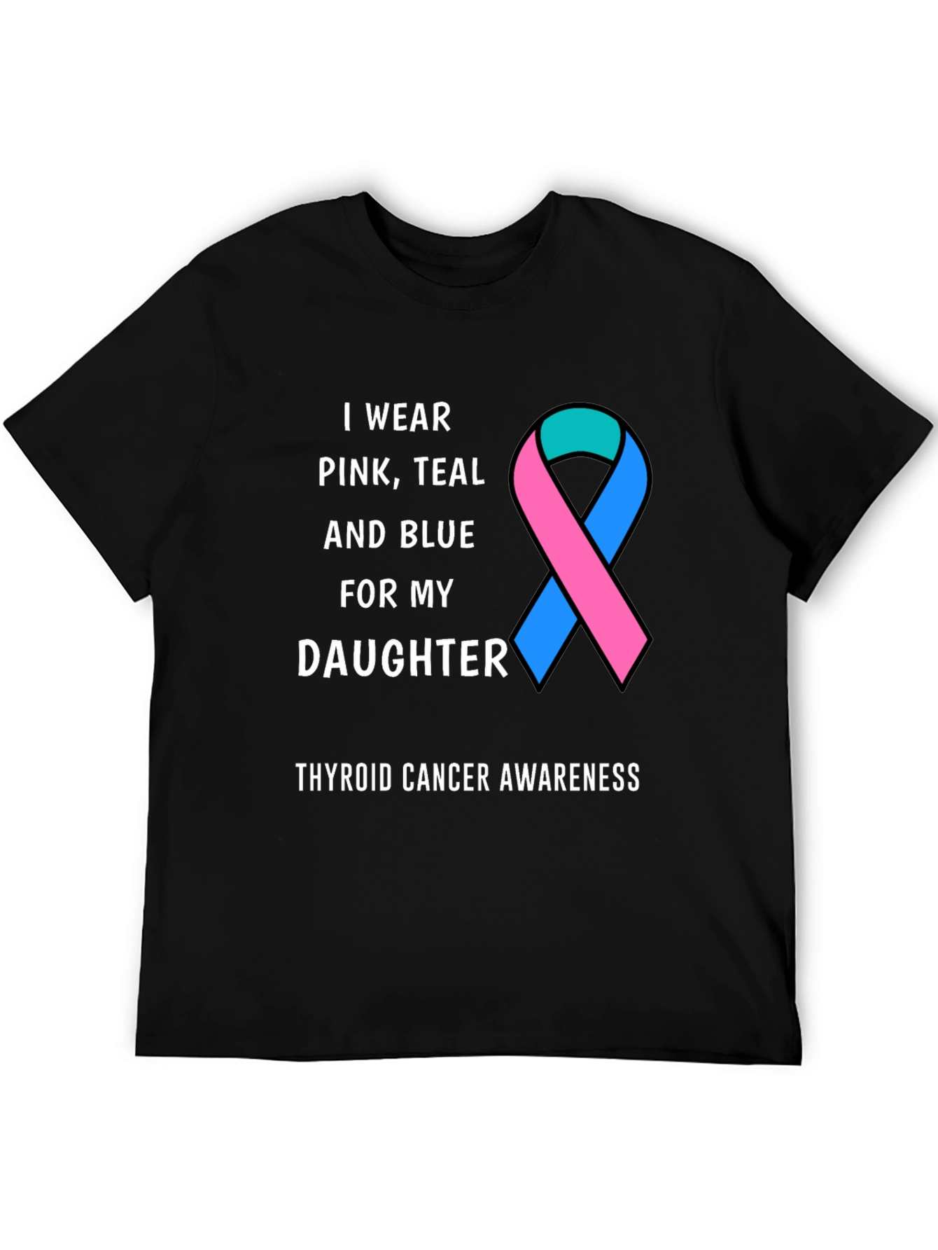 Thyroid Cancer Awareness Ribbon T-Shirt