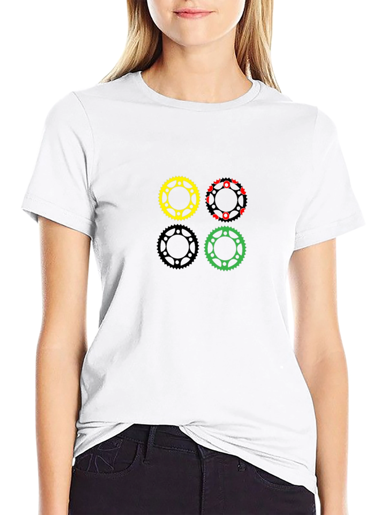 Gear Graphic Black T-Shirt - Bold & Unique Design