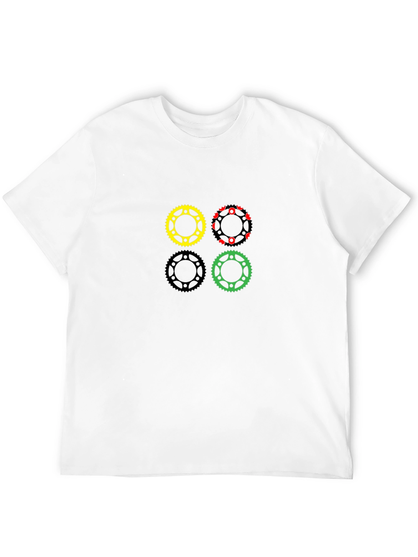 Gear Graphic Black T-Shirt - Bold & Unique Design