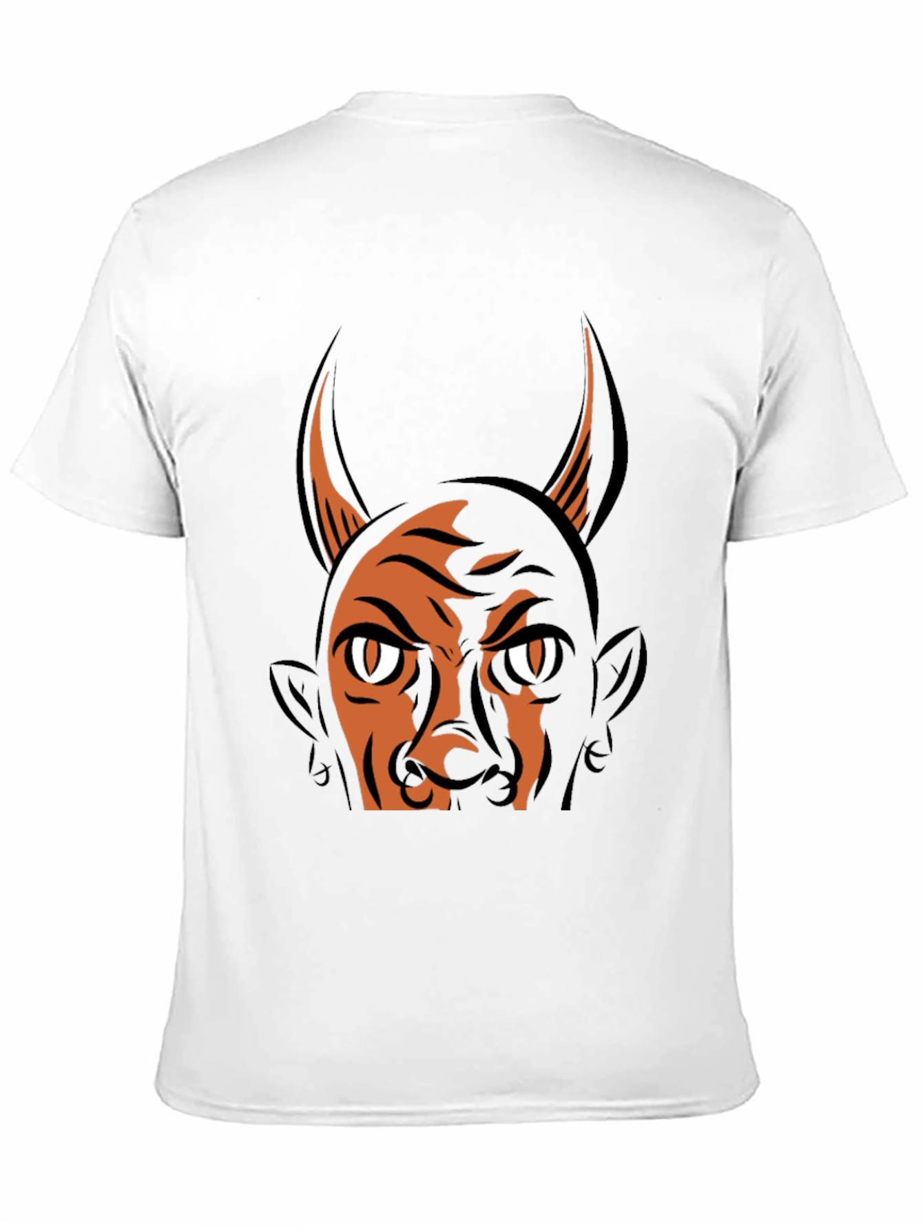 Devil Graphic Print T-Shirt - Halloween Ready