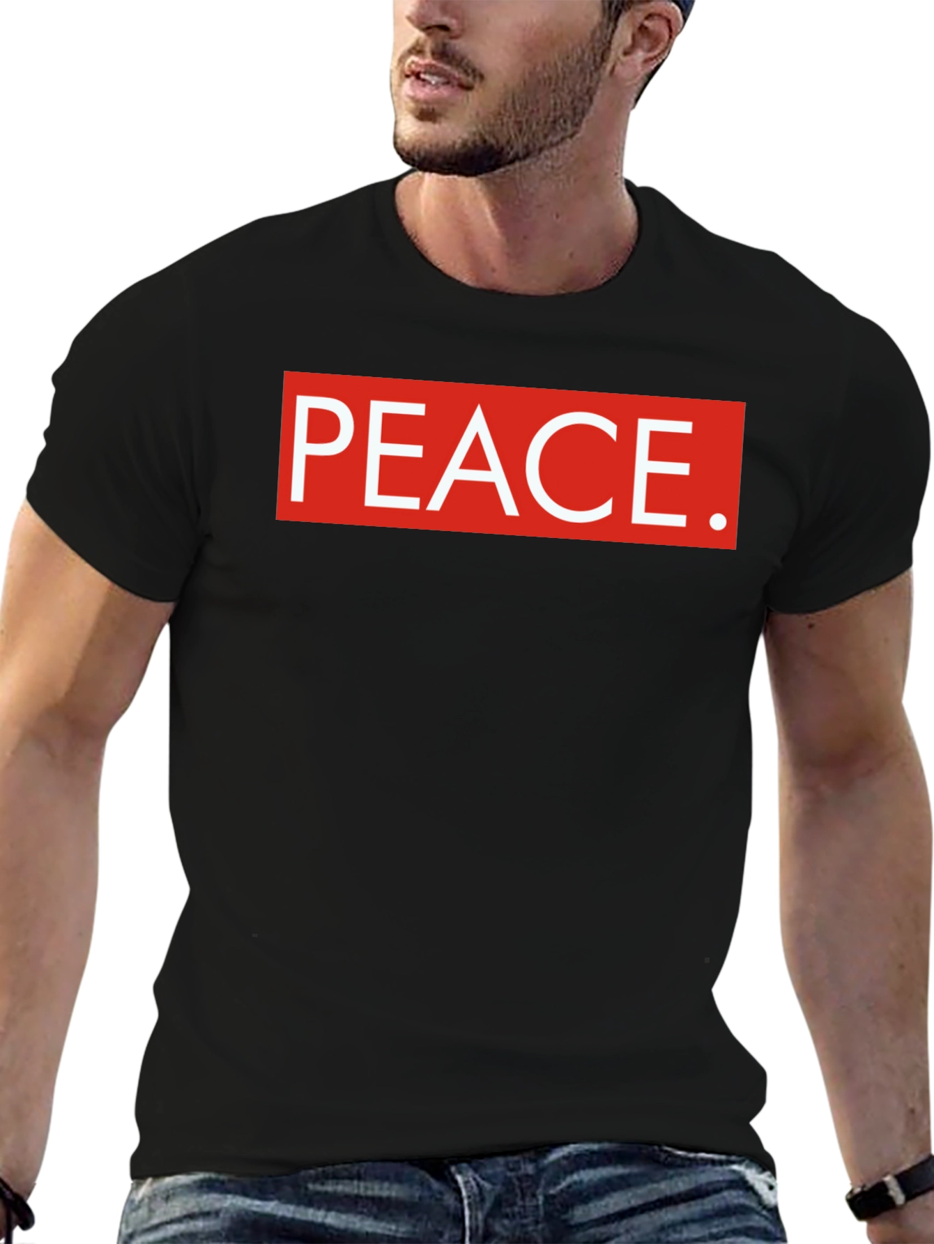 Peace Graphic Tee - Black
