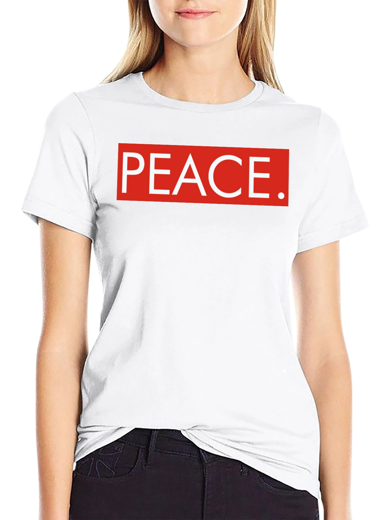 Peace Graphic Tee - Black