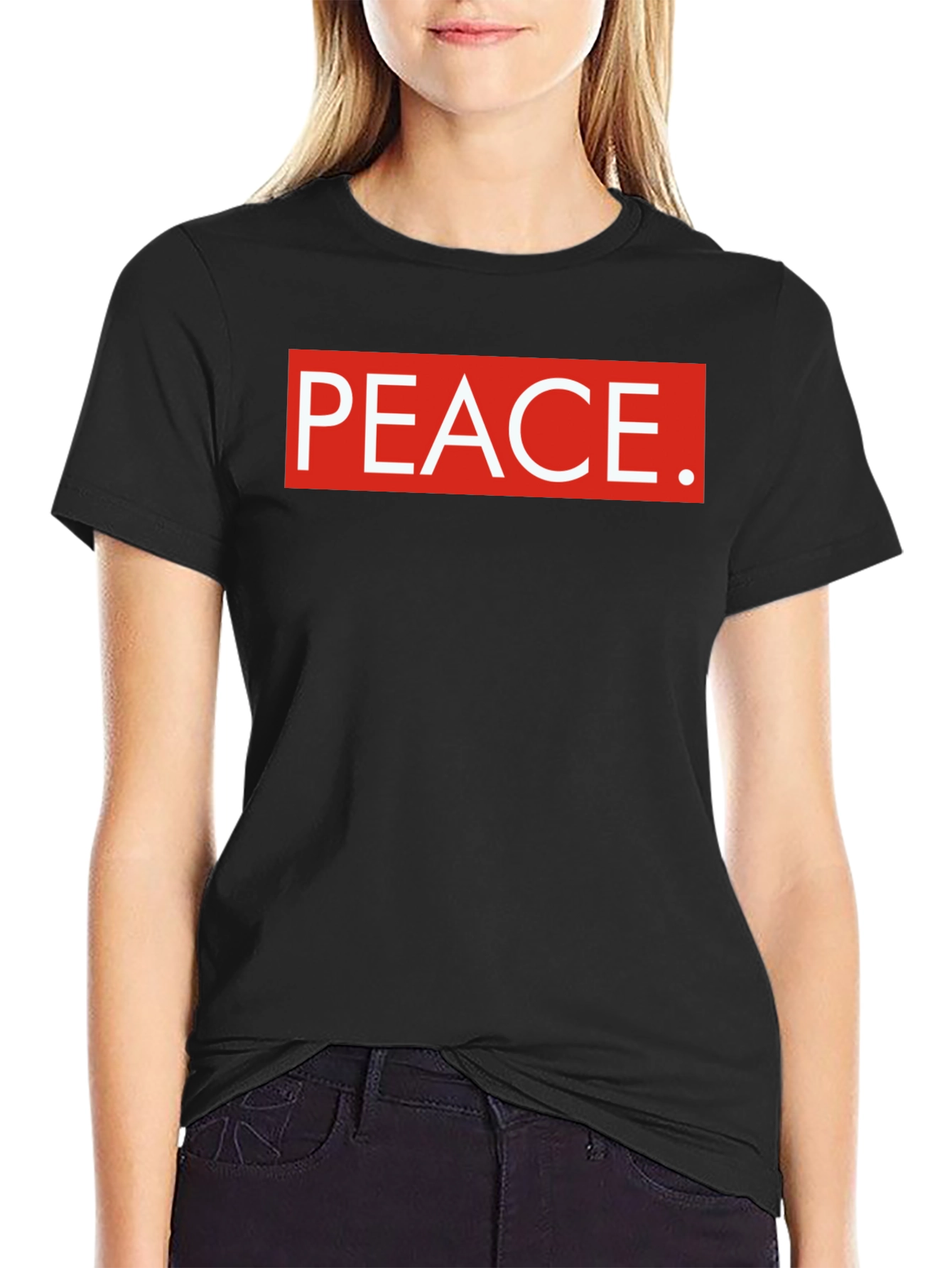 Peace Graphic Tee - Black