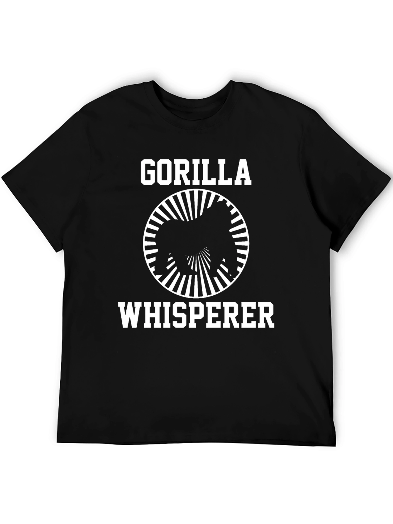 Gorilla Whisperer Graphic Tee - Black