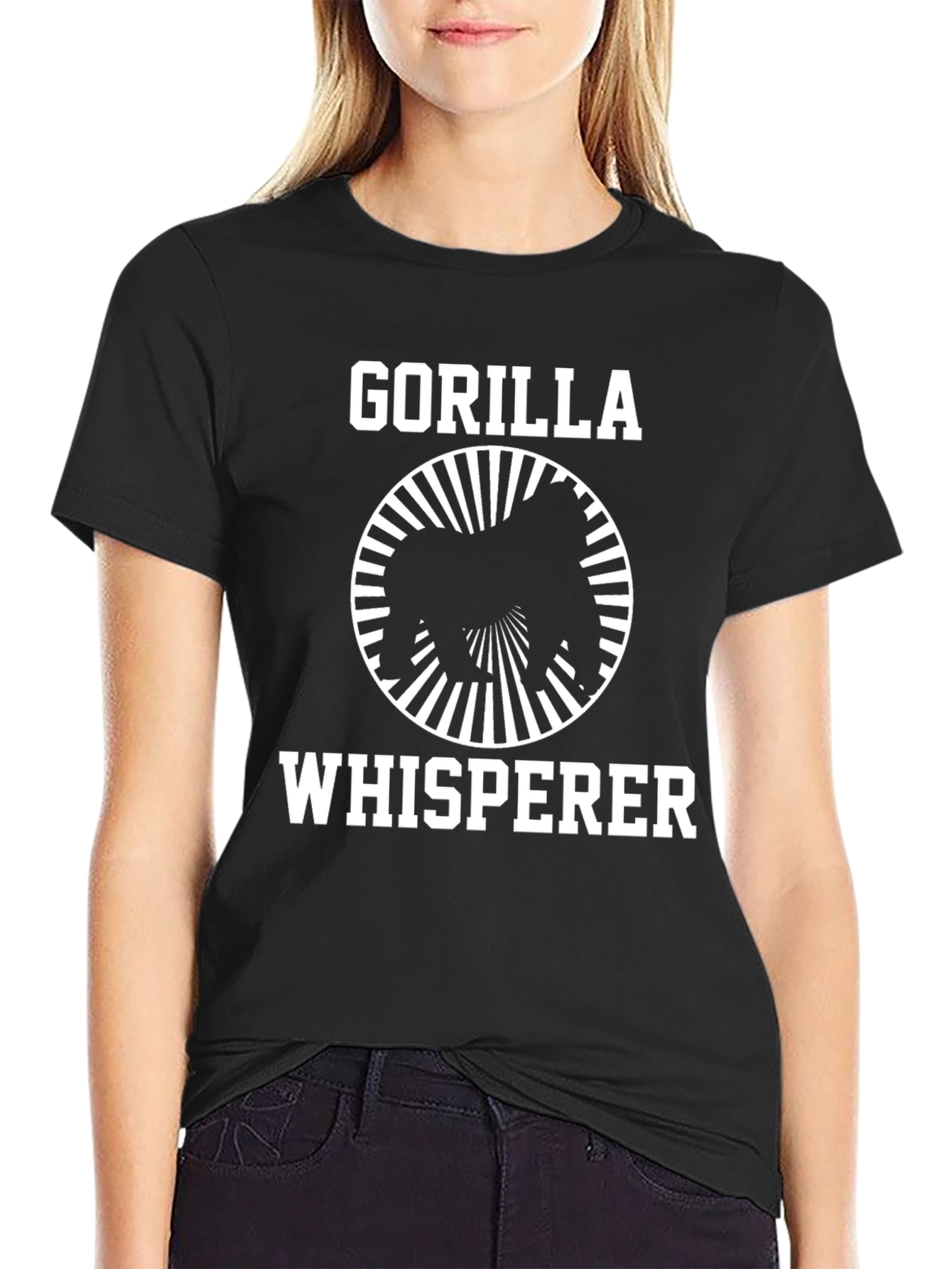 Gorilla Whisperer Graphic Tee - Black
