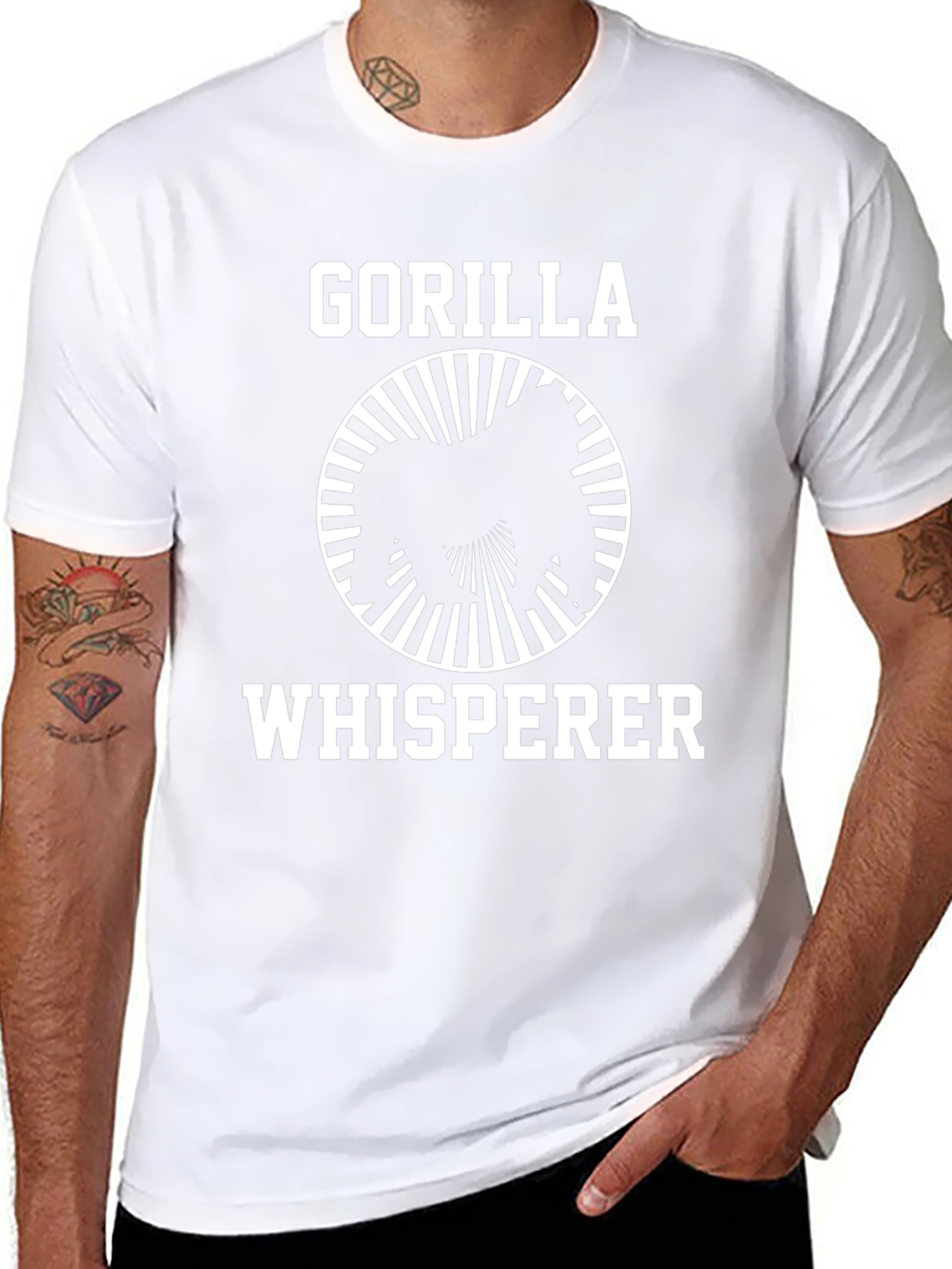Gorilla Whisperer Graphic Tee - Black