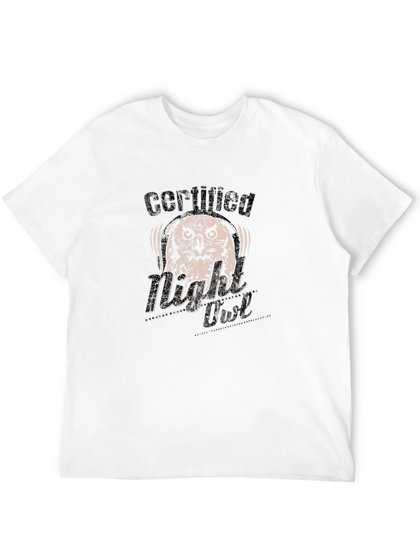 Certified Night Owl Graphic T-Shirt - Black