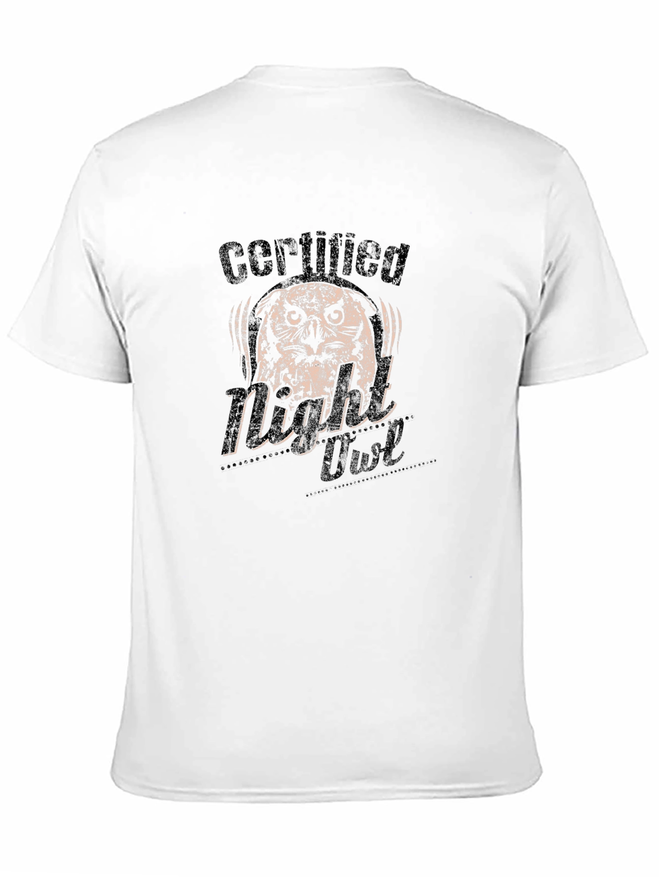 Certified Night Owl Graphic T-Shirt - Black