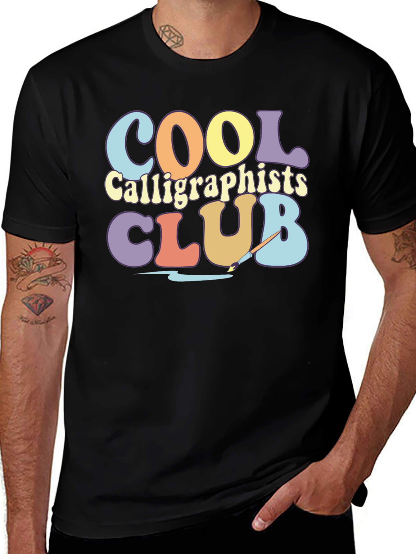 Cool Calligraphists Club Retro T-Shirt