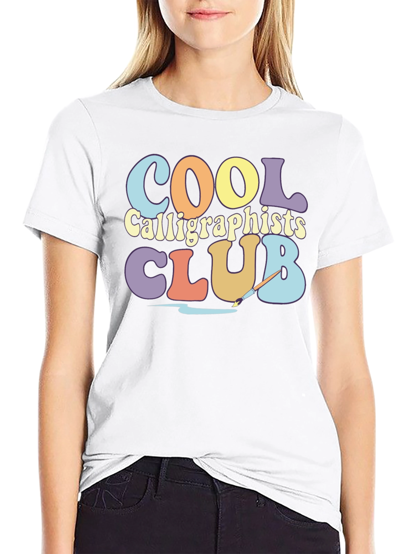 Cool Calligraphists Club Retro T-Shirt