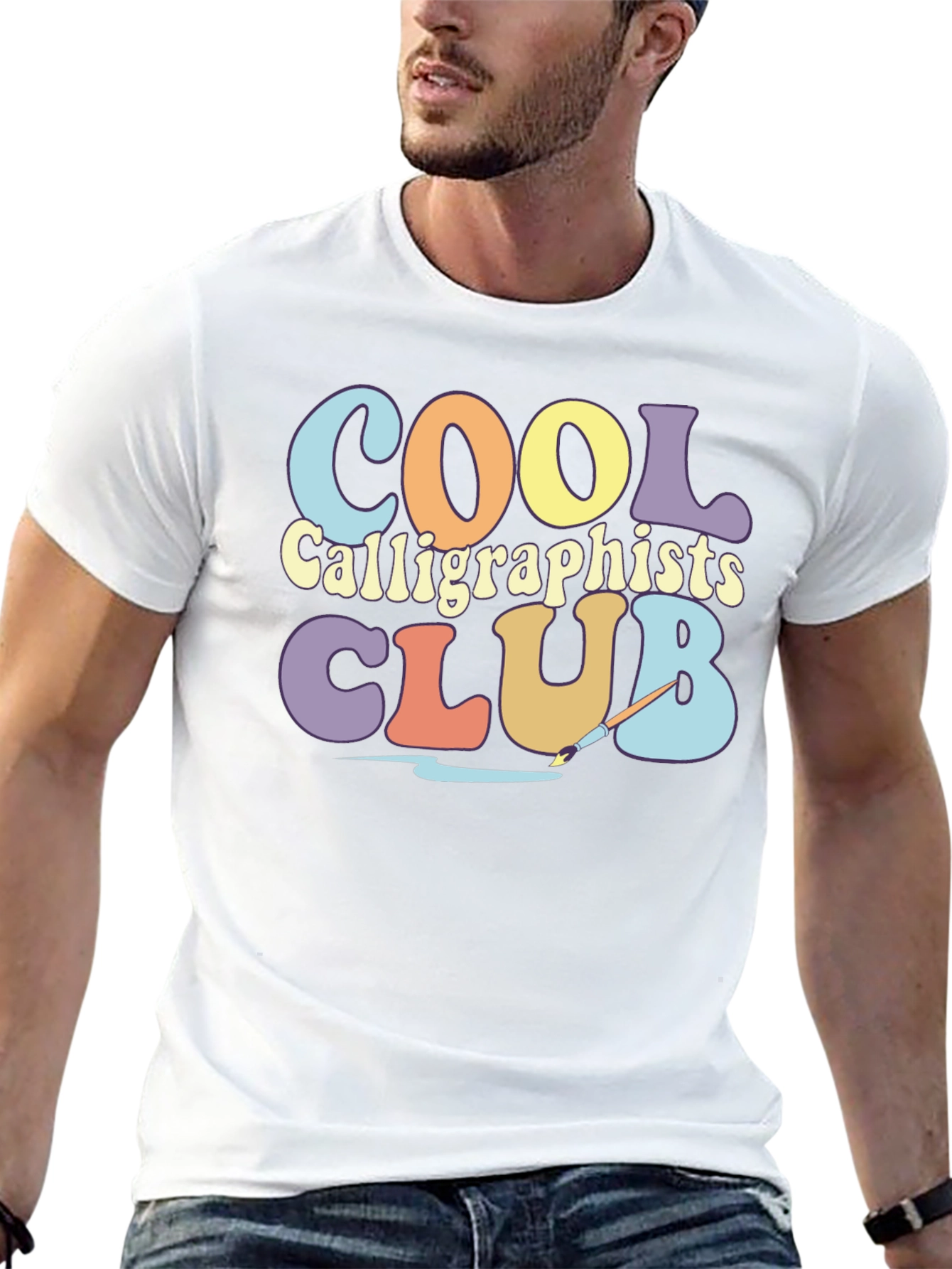 Cool Calligraphists Club Retro T-Shirt