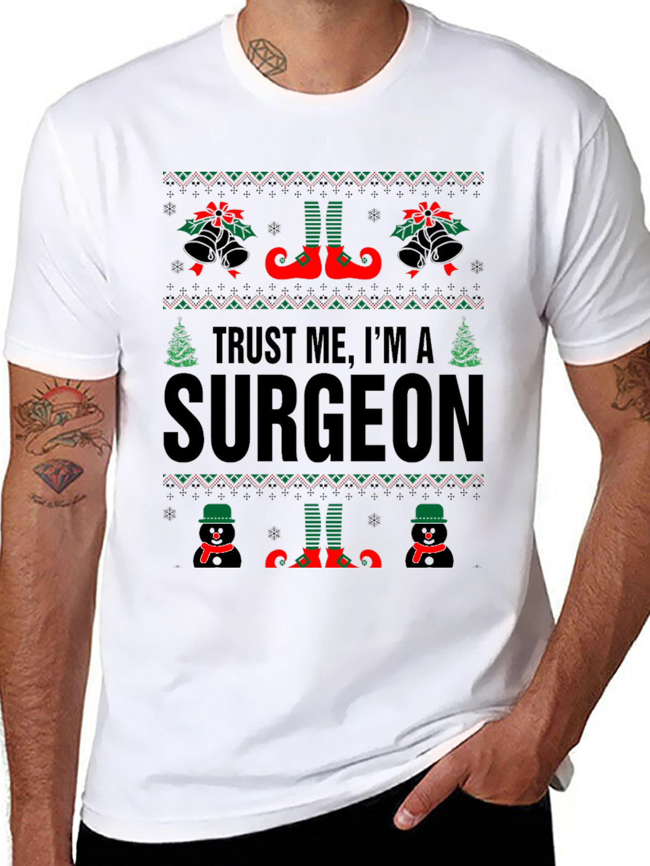 Trust Me Im A Surgeon Christmas Sweater T-Shirt