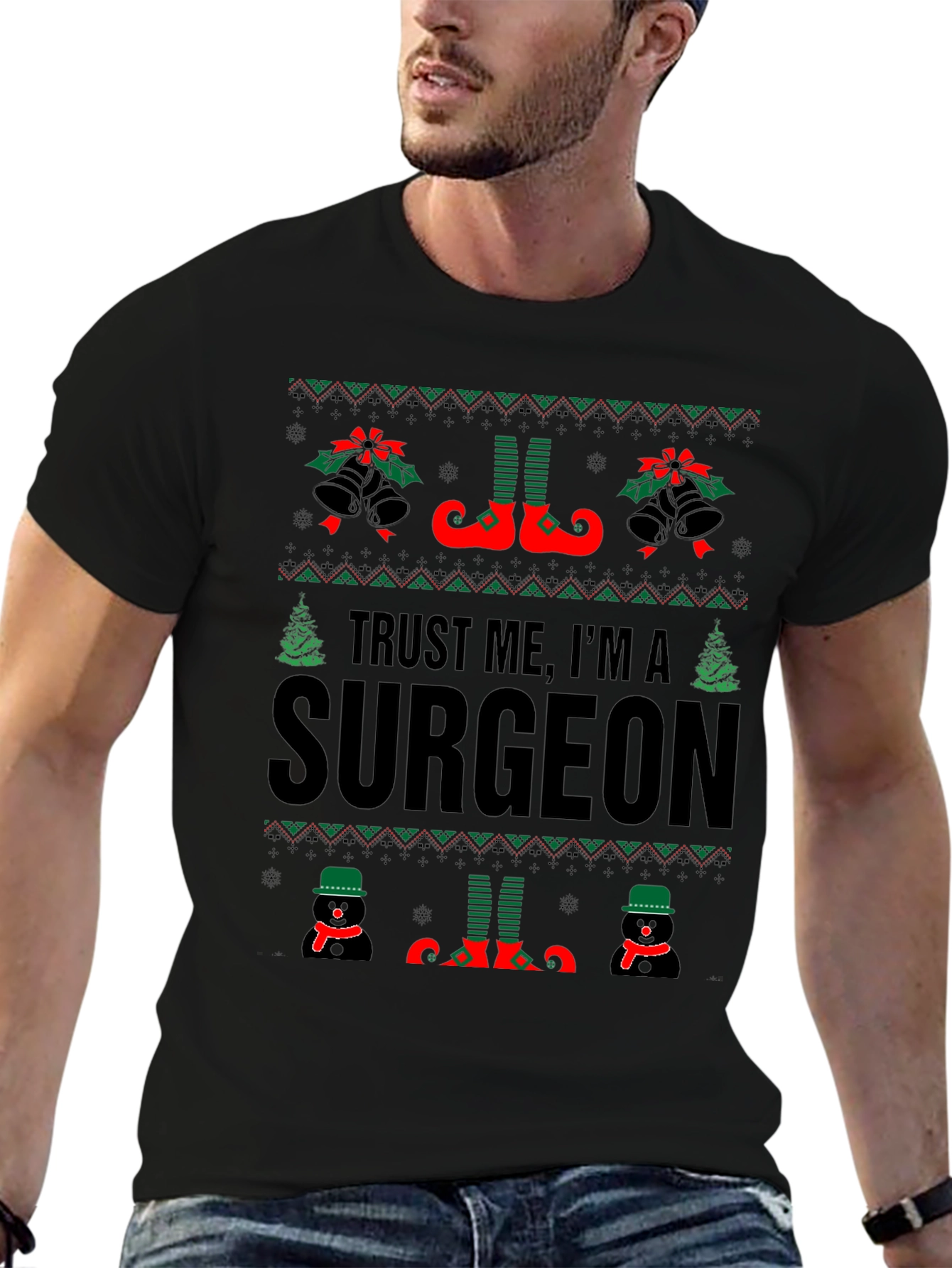 Trust Me Im A Surgeon Christmas Sweater T-Shirt