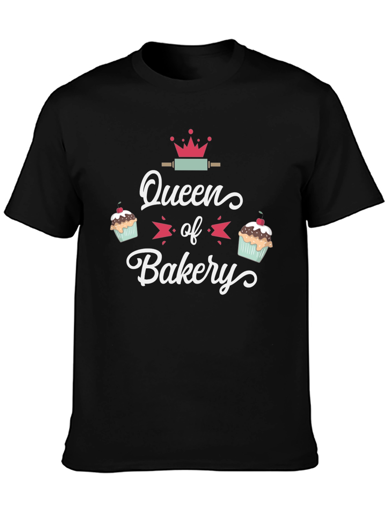 Queen of Bakery Black T-Shirt