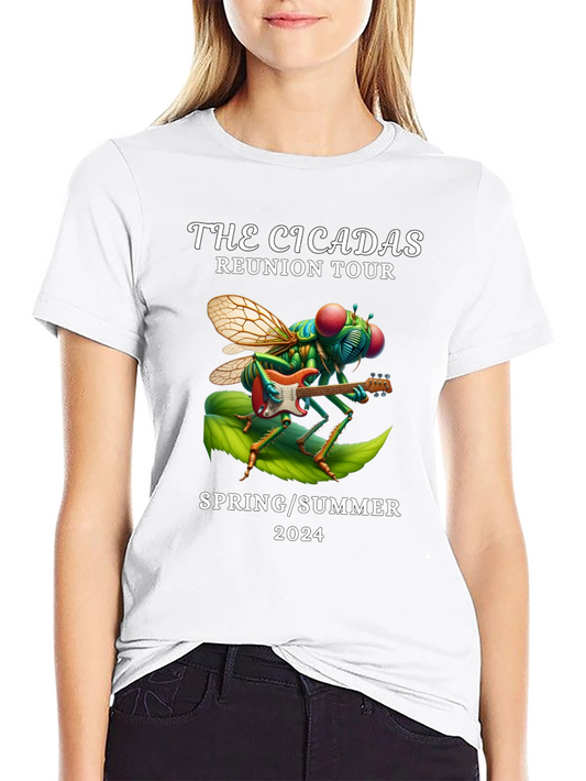 Cicadas Reunion Tour 2024 Black T-Shirt