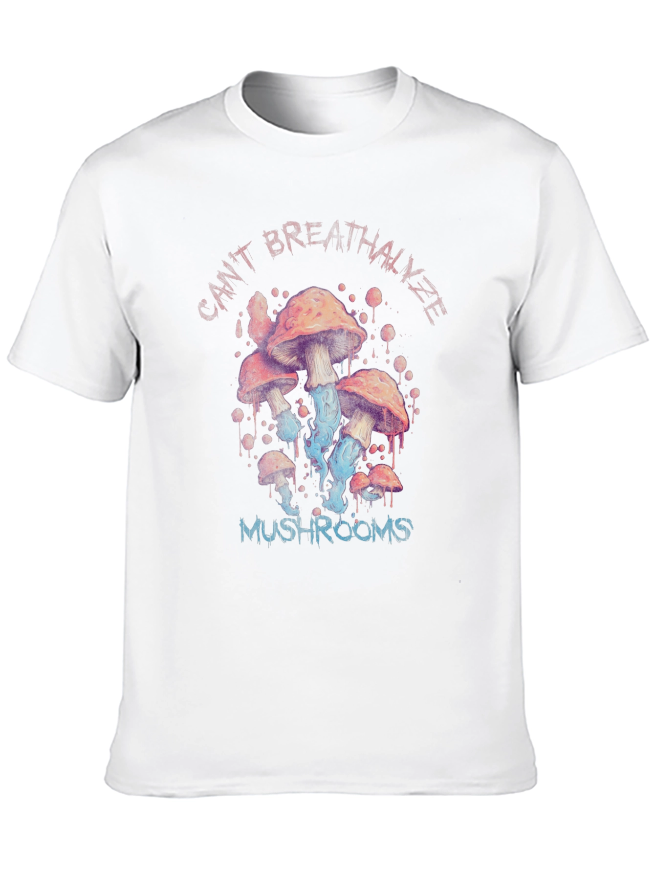 Cant Breathalyze Mushrooms Black T-Shirt