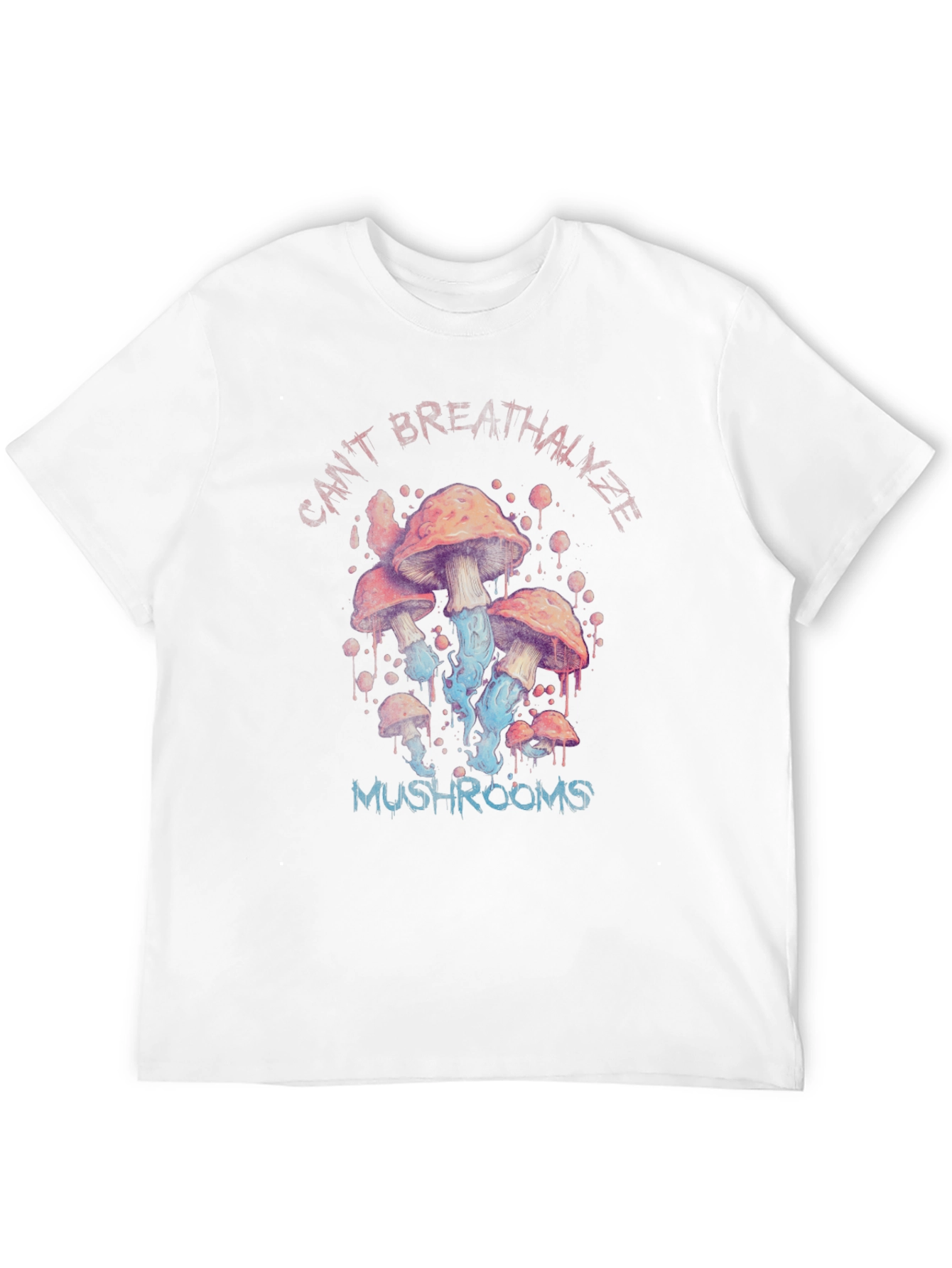 Cant Breathalyze Mushrooms Black T-Shirt
