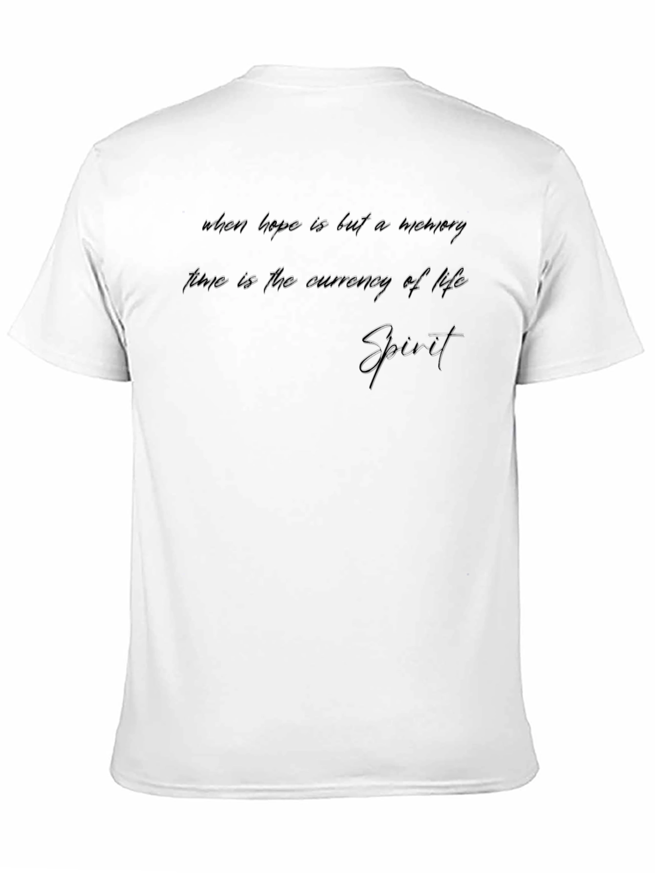 Inspirational Graphic Tee - Time is Lifes Currency