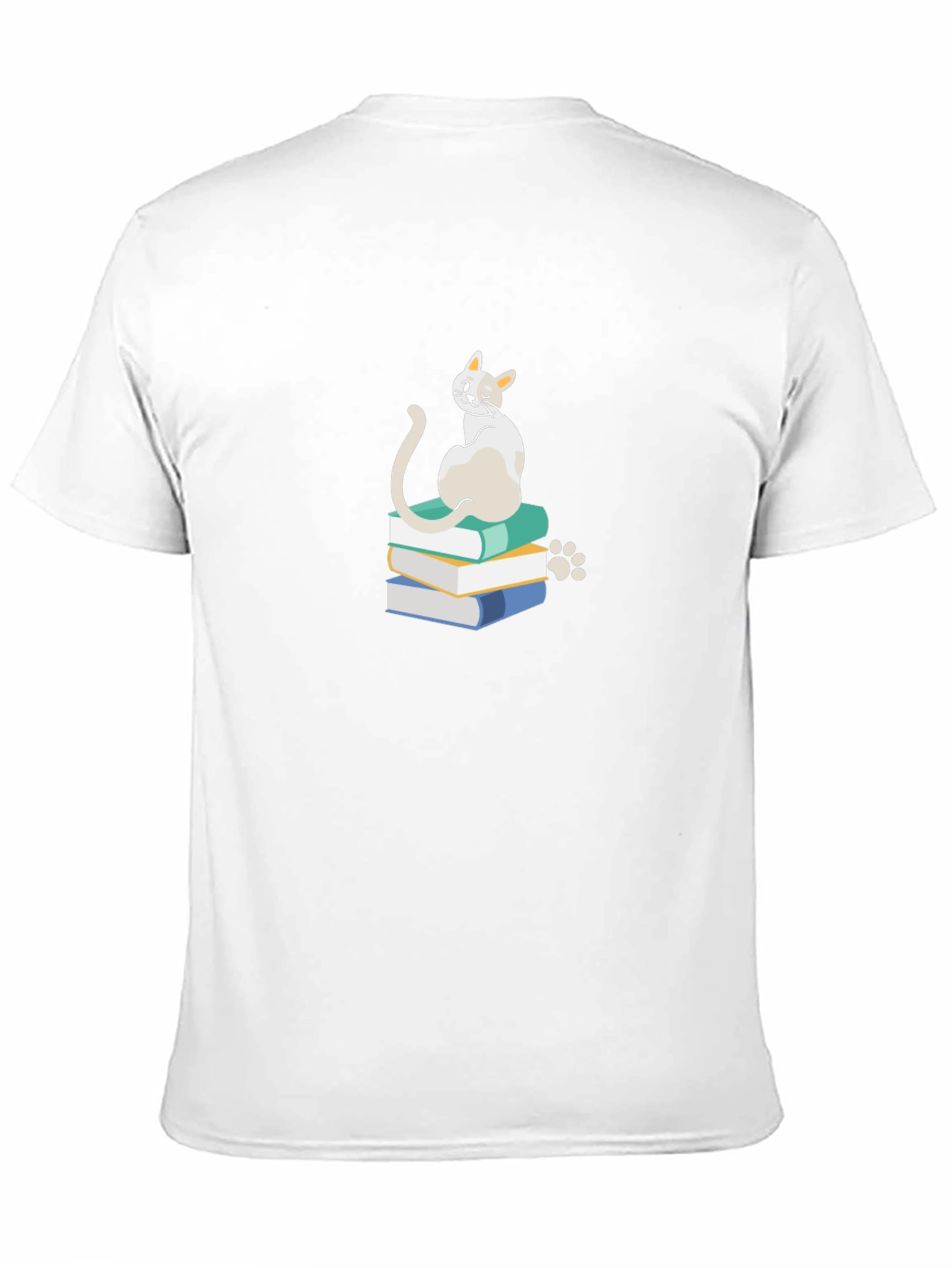 Cat on Books T-Shirt