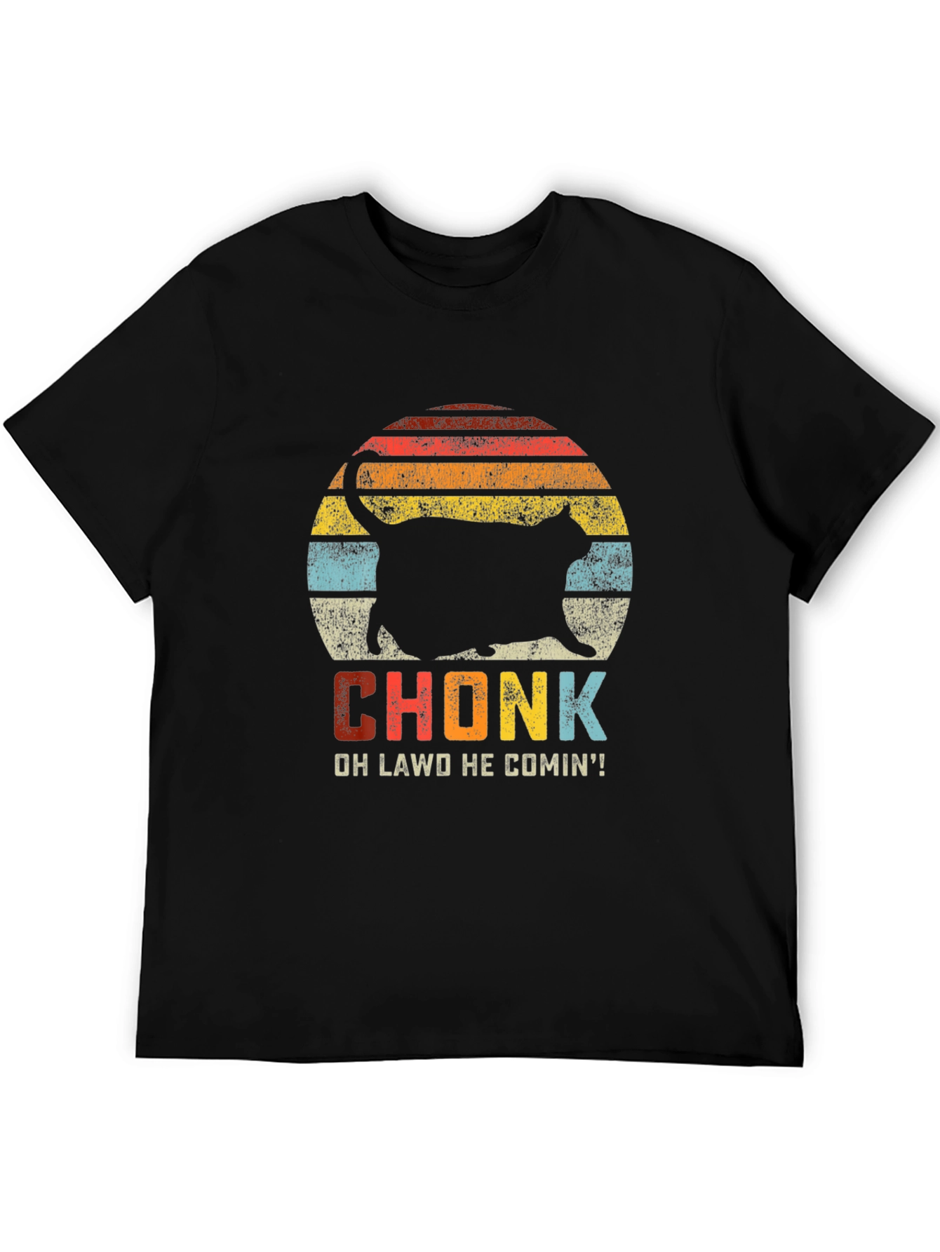 Chonk Cat Retro T-Shirt
