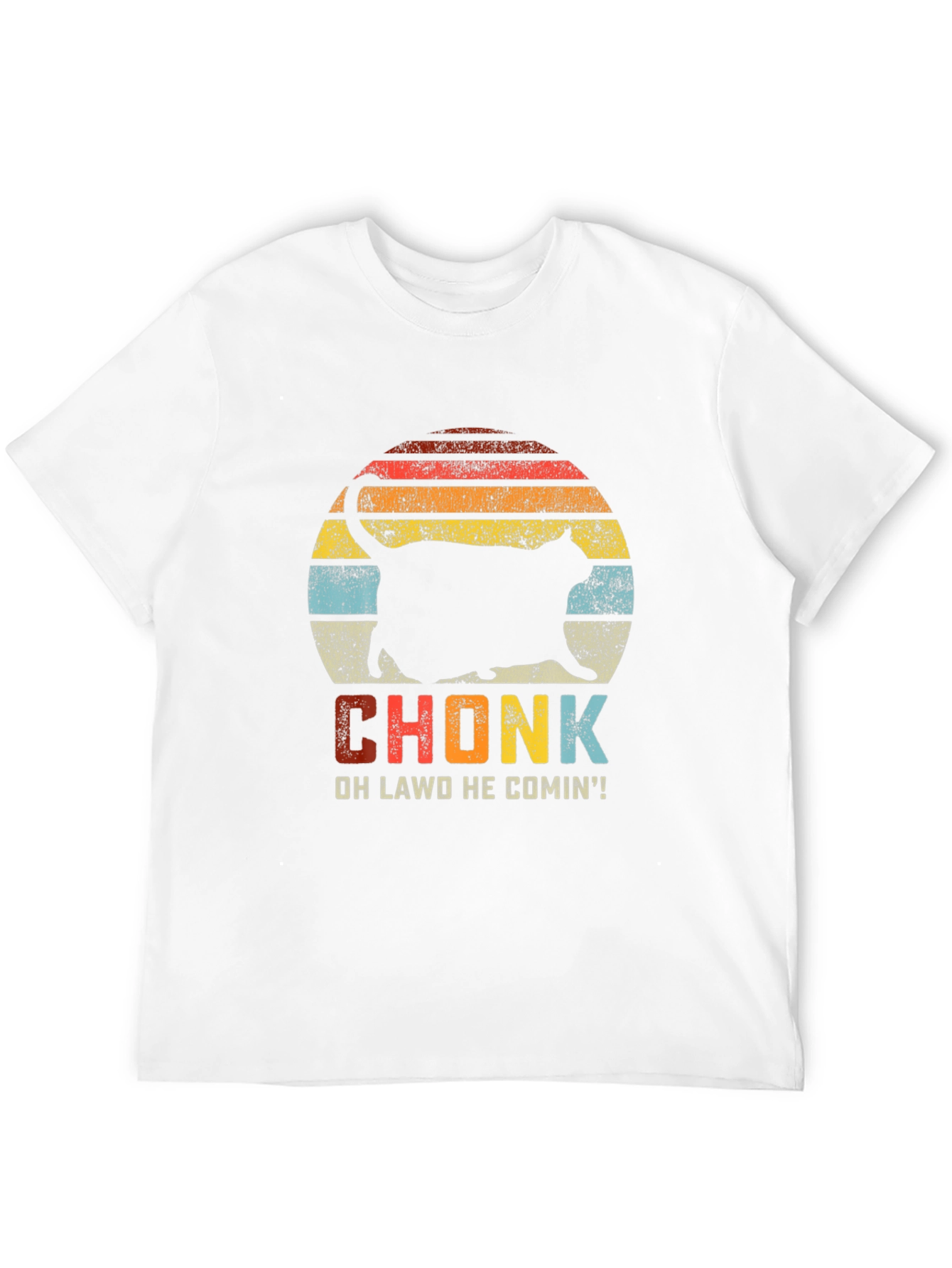 Chonk Cat Retro T-Shirt