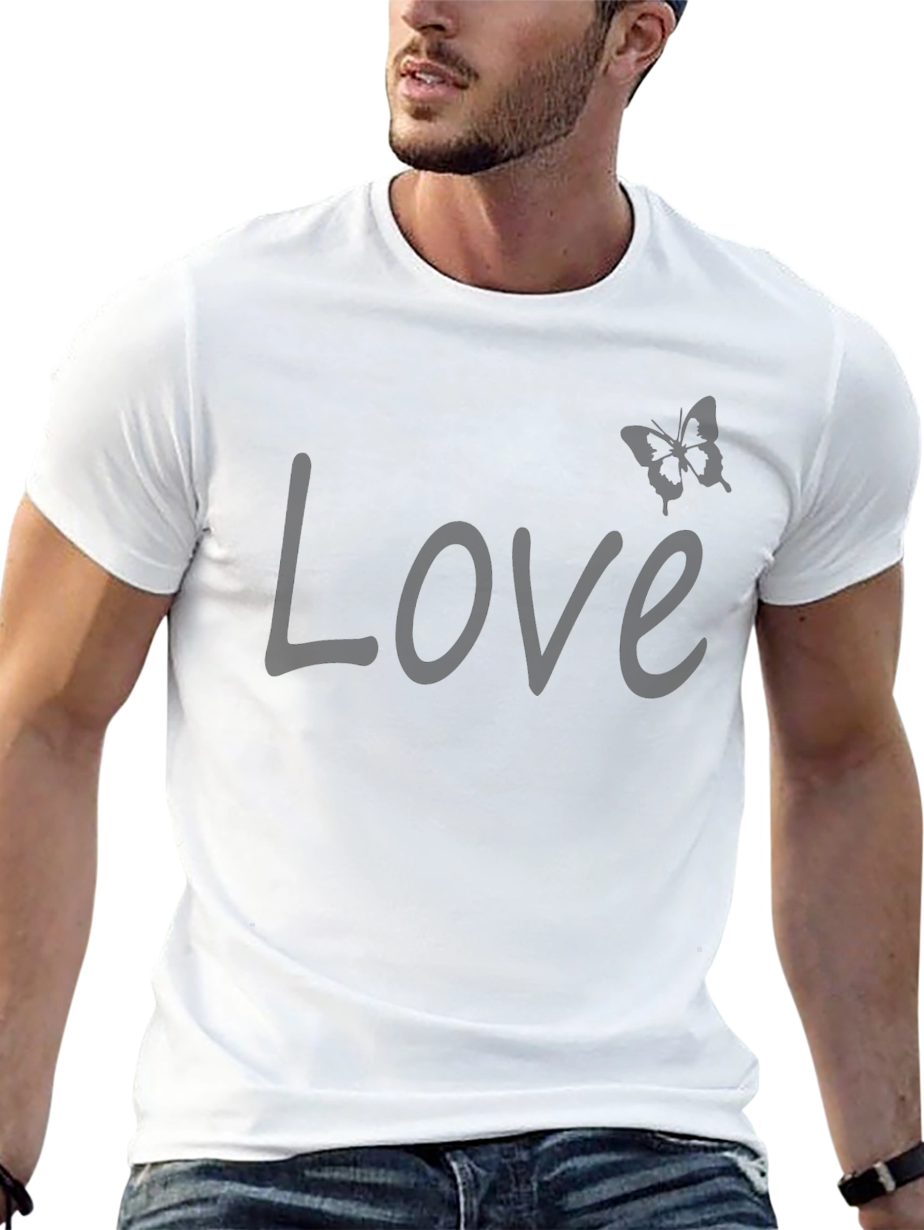 Love Butterfly Graphic T-Shirt - Casual Comfort