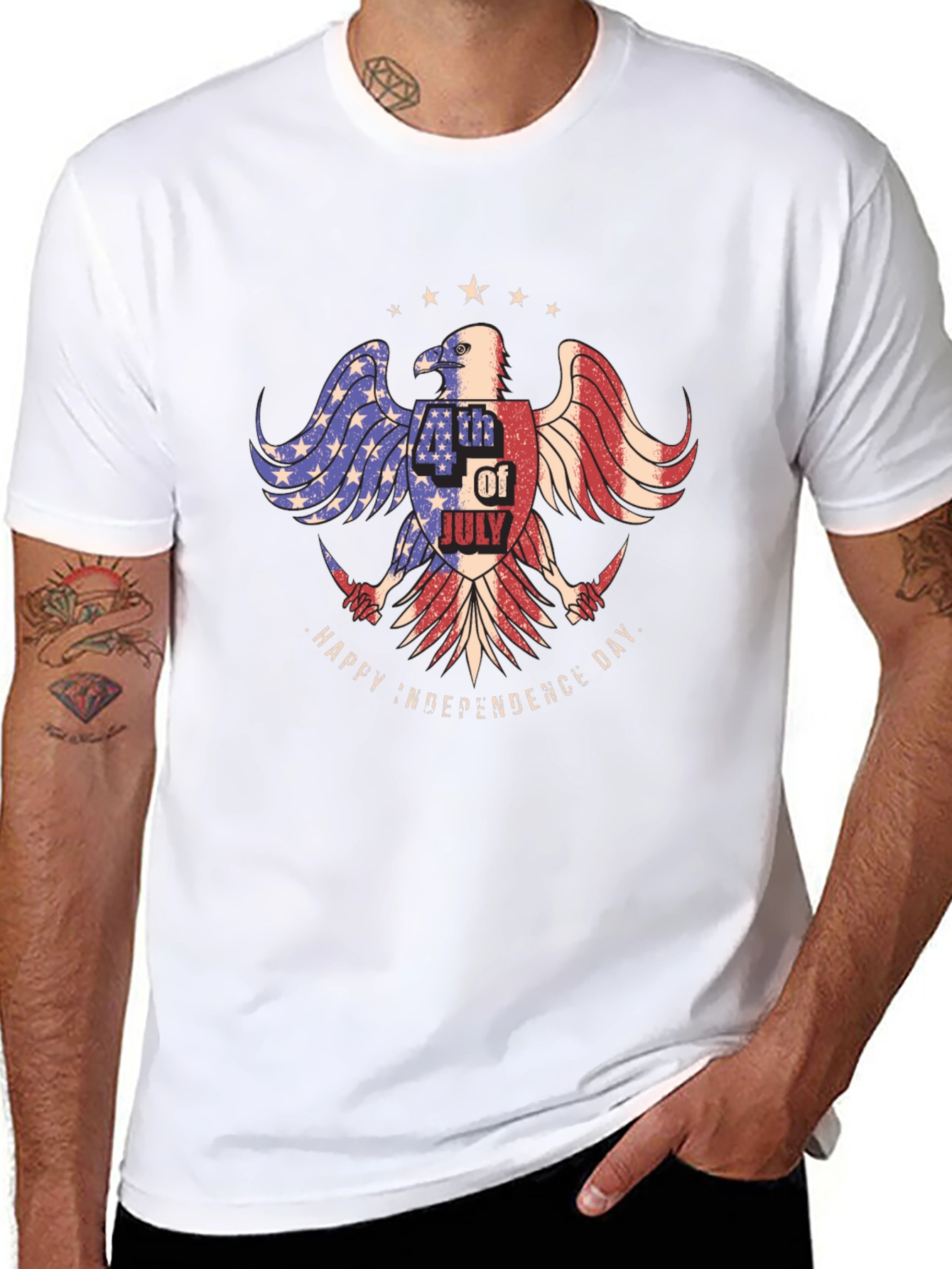 Patriotic Eagle 4th of July Graphic Tee