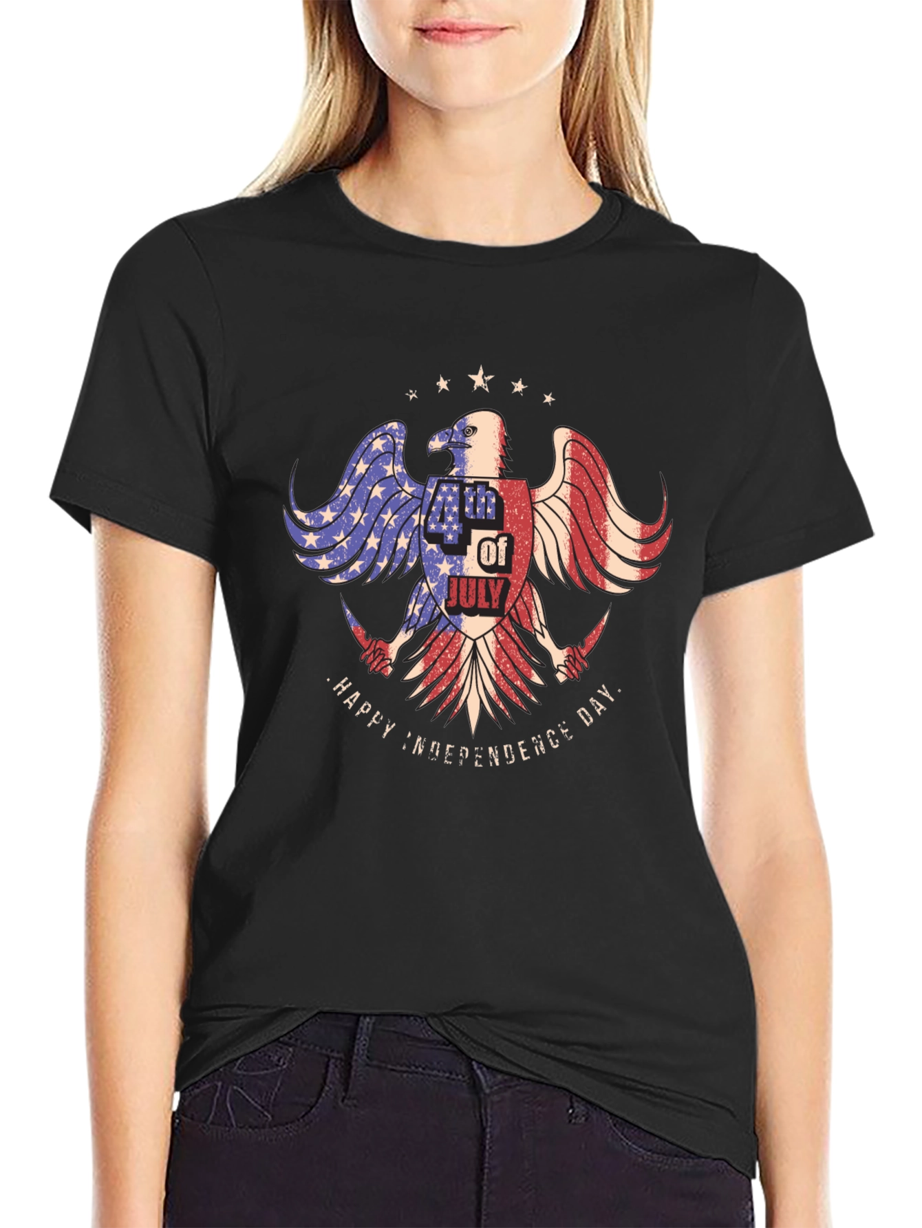 Patriotic Eagle 4th of July Graphic Tee