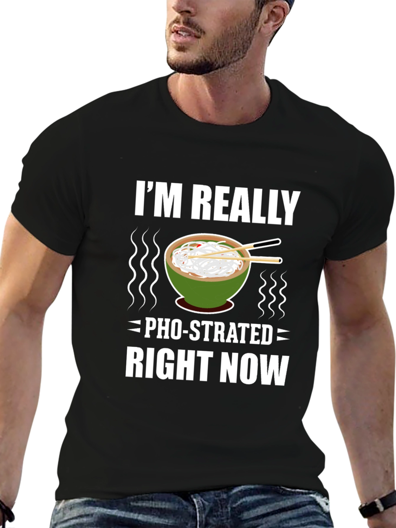 Pho-strated T-Shirt: Funny Noodle Soup Tee