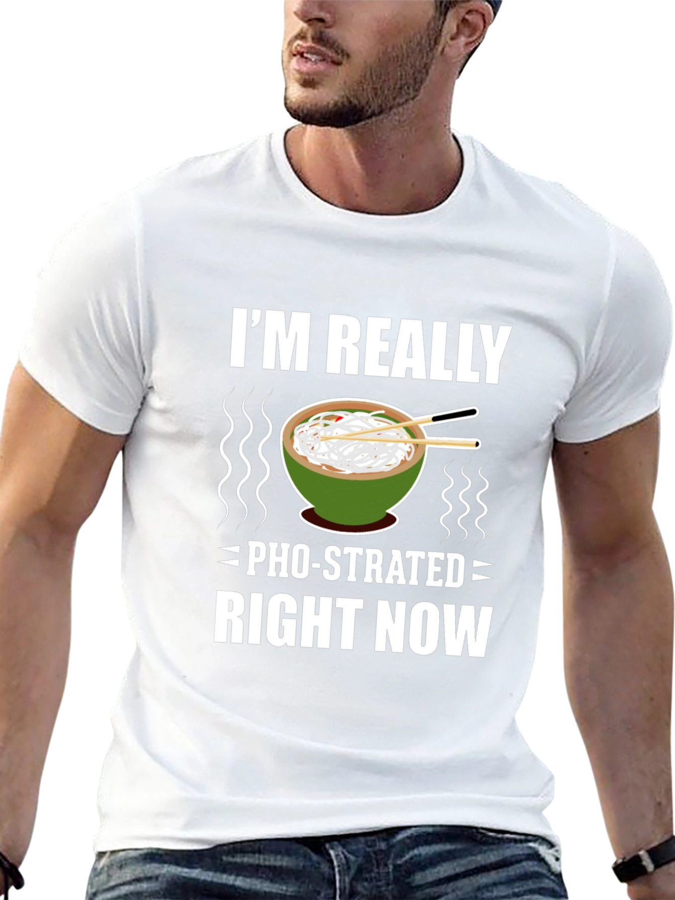 Pho-strated T-Shirt: Funny Noodle Soup Tee