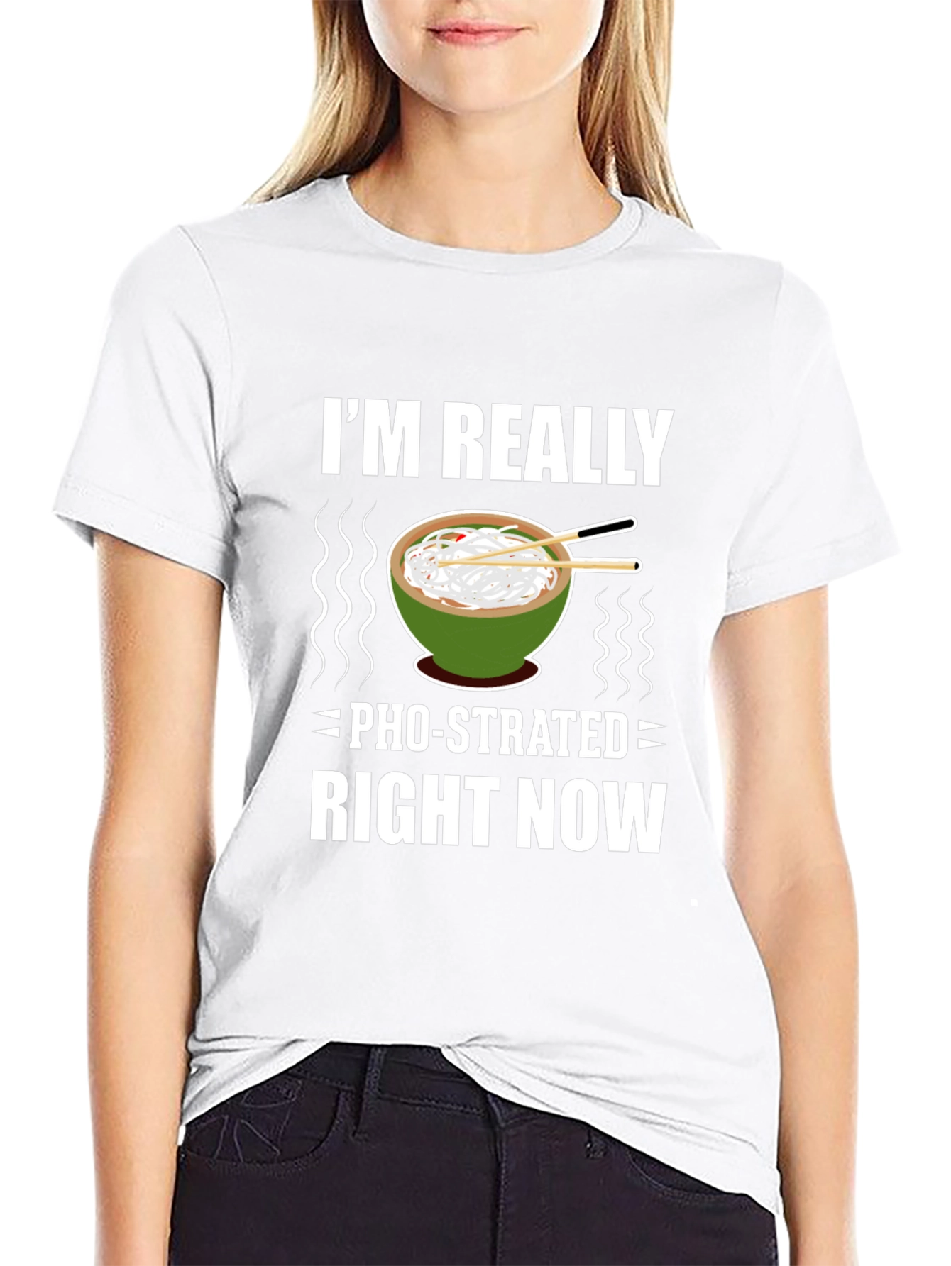 Pho-strated T-Shirt: Funny Noodle Soup Tee