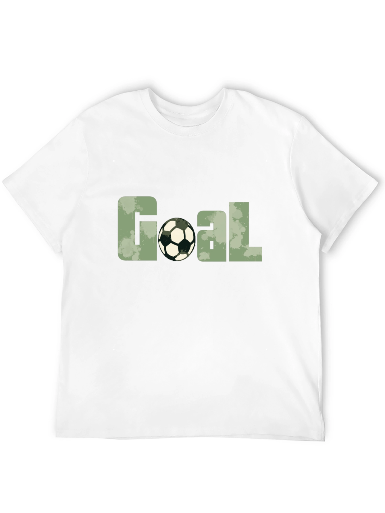 Goal Soccer Ball Graphic Black T-Shirt