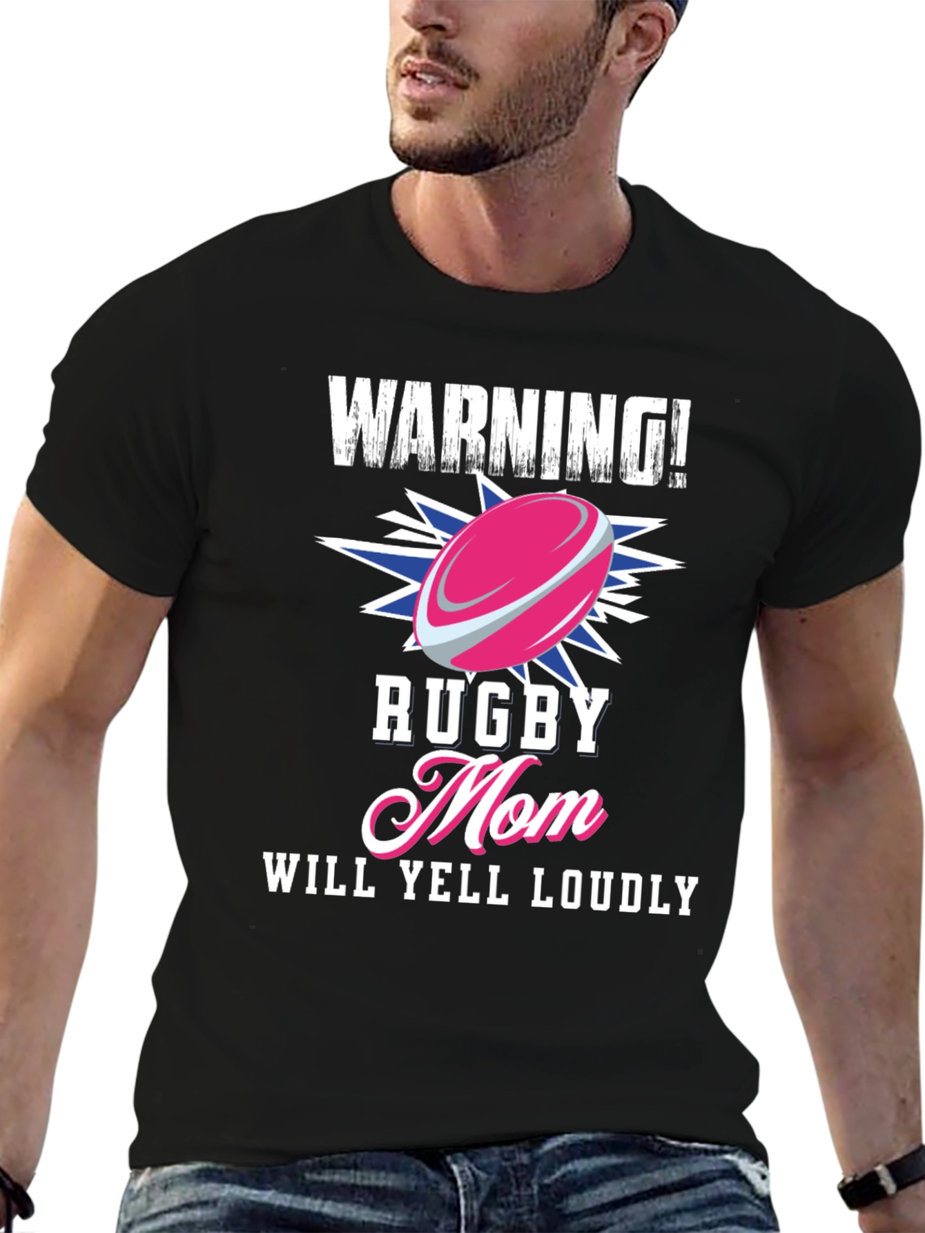 Warning! Rugby Mom T-Shirt