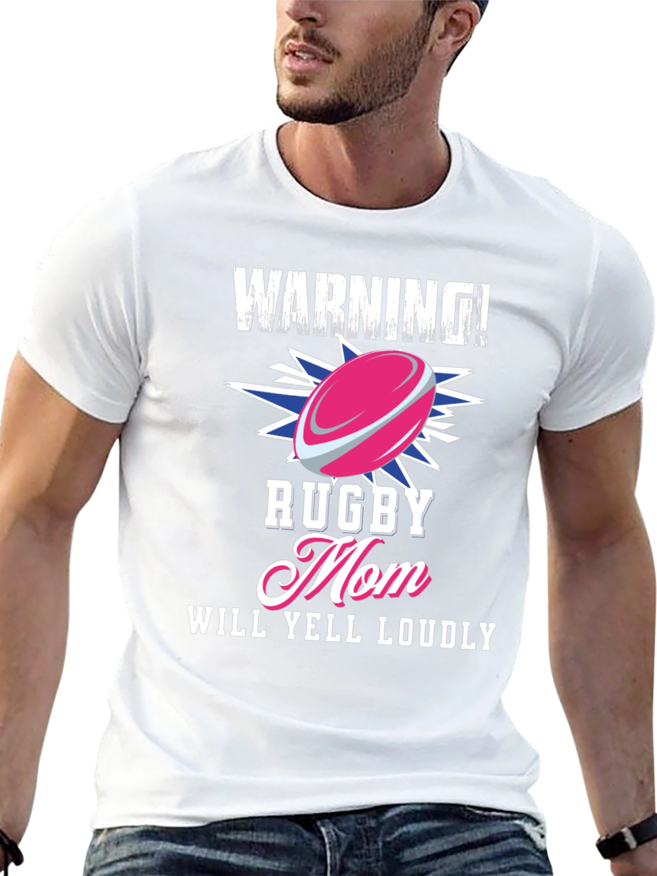 Warning! Rugby Mom T-Shirt