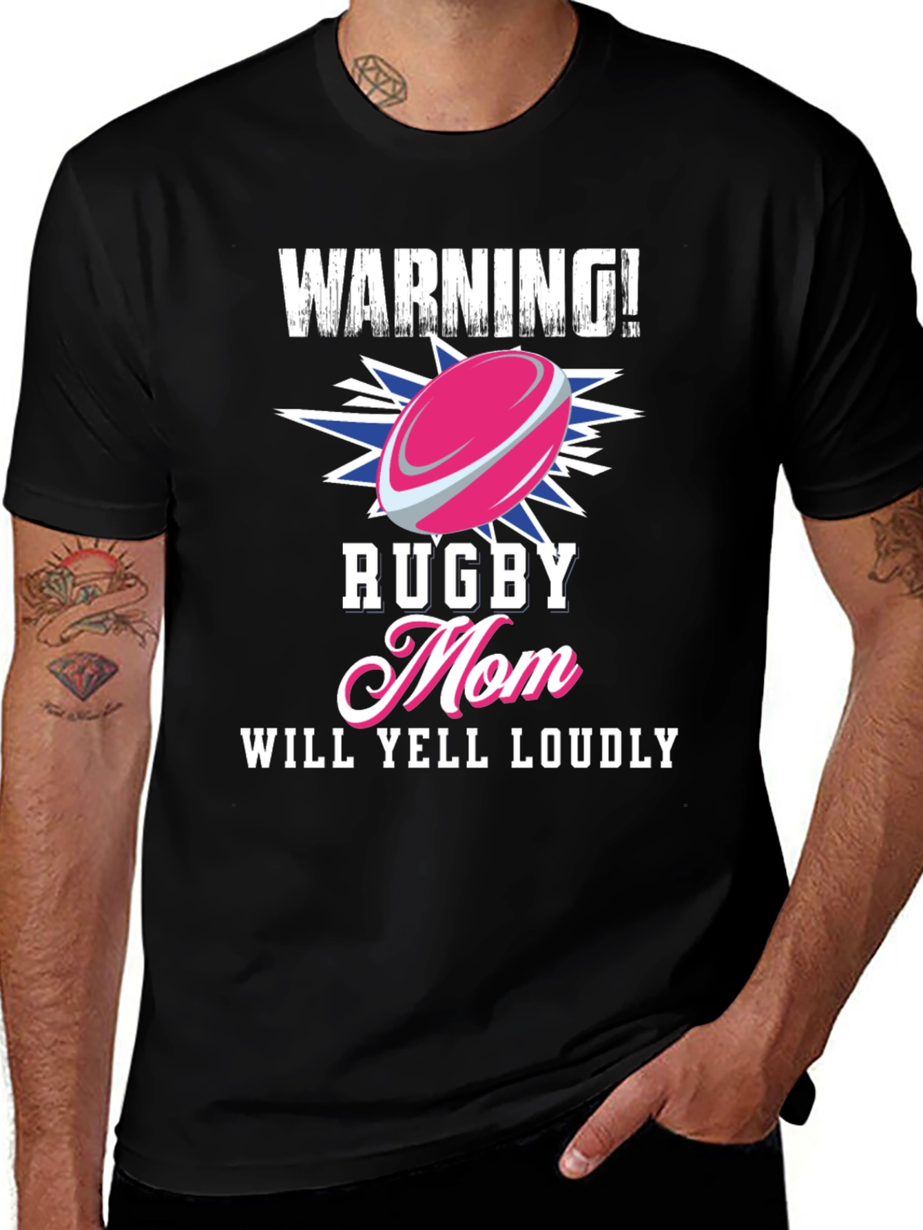 Warning! Rugby Mom T-Shirt