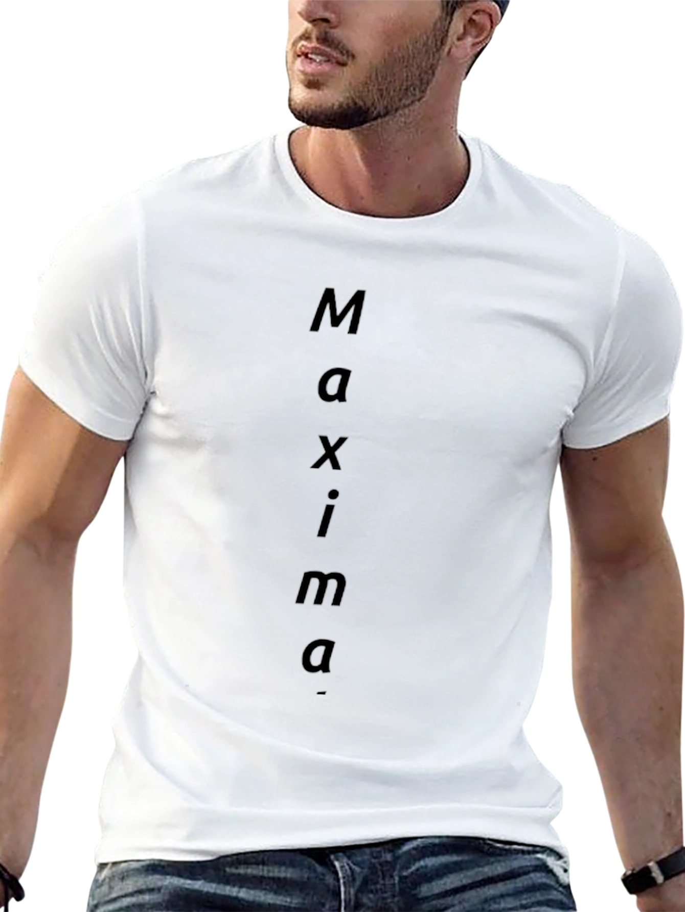 Maxima Black Cotton T-Shirt