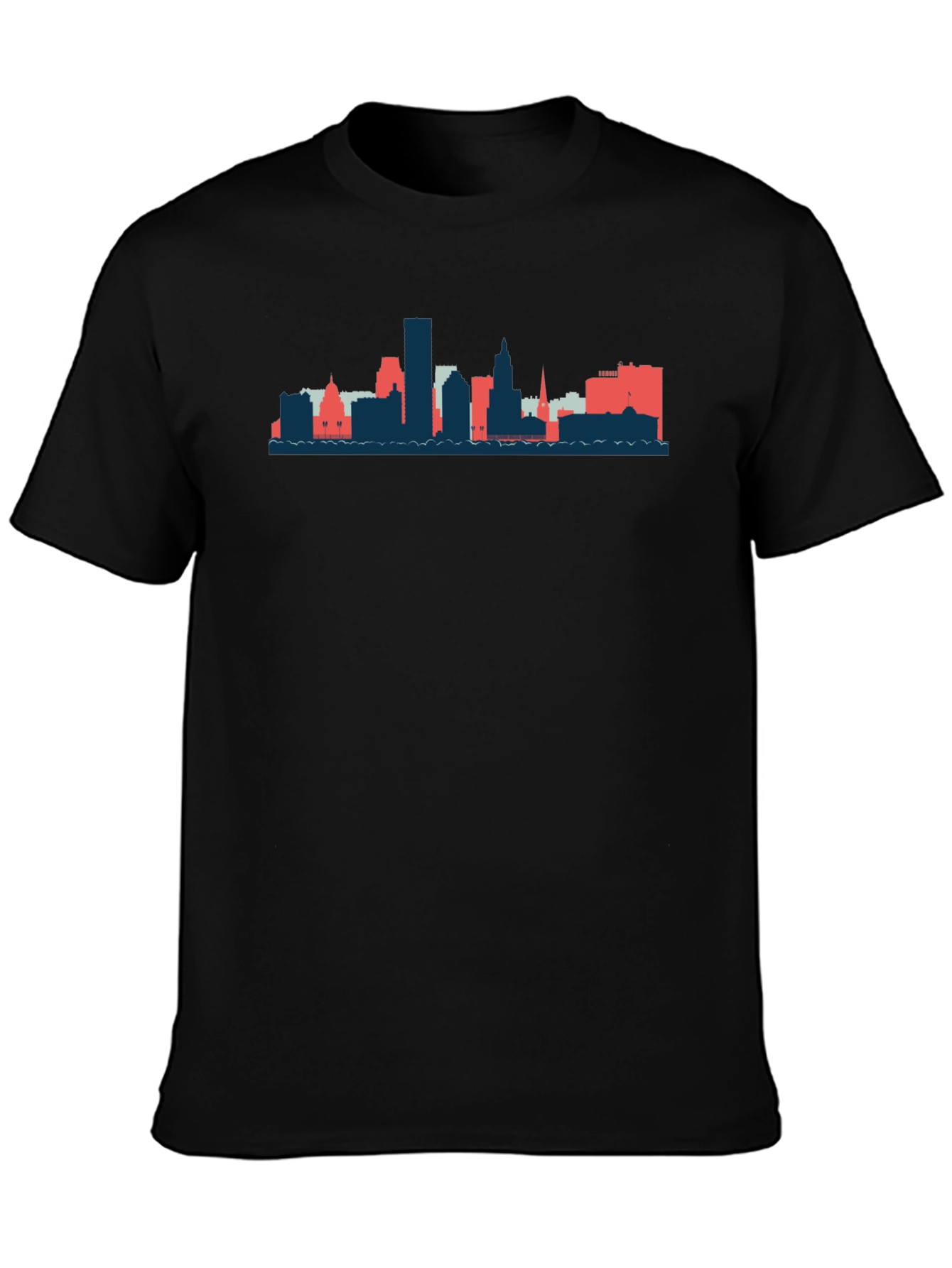 Skyline Graphic Tee - Black Unisex T-Shirt