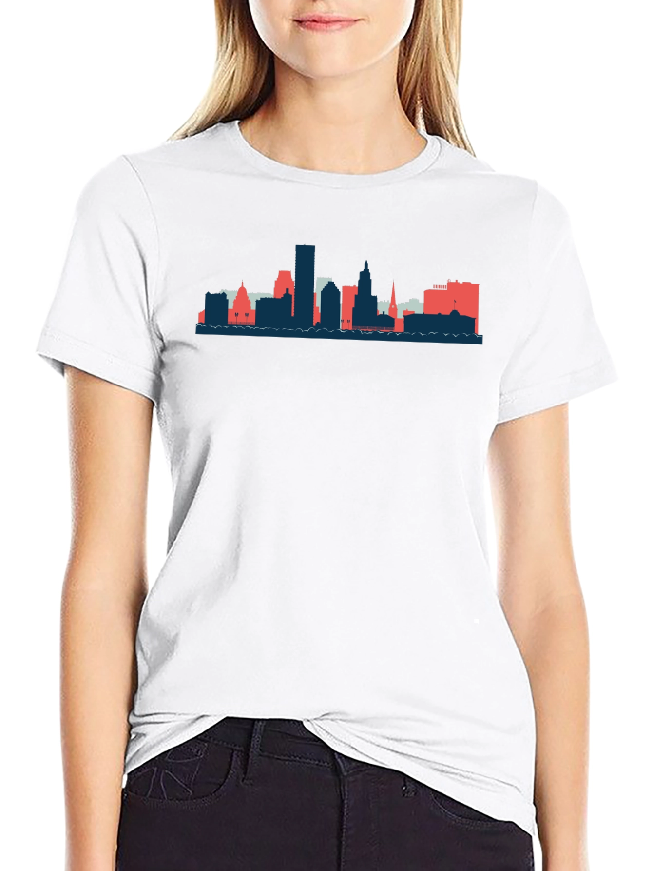 Skyline Graphic Tee - Black Unisex T-Shirt