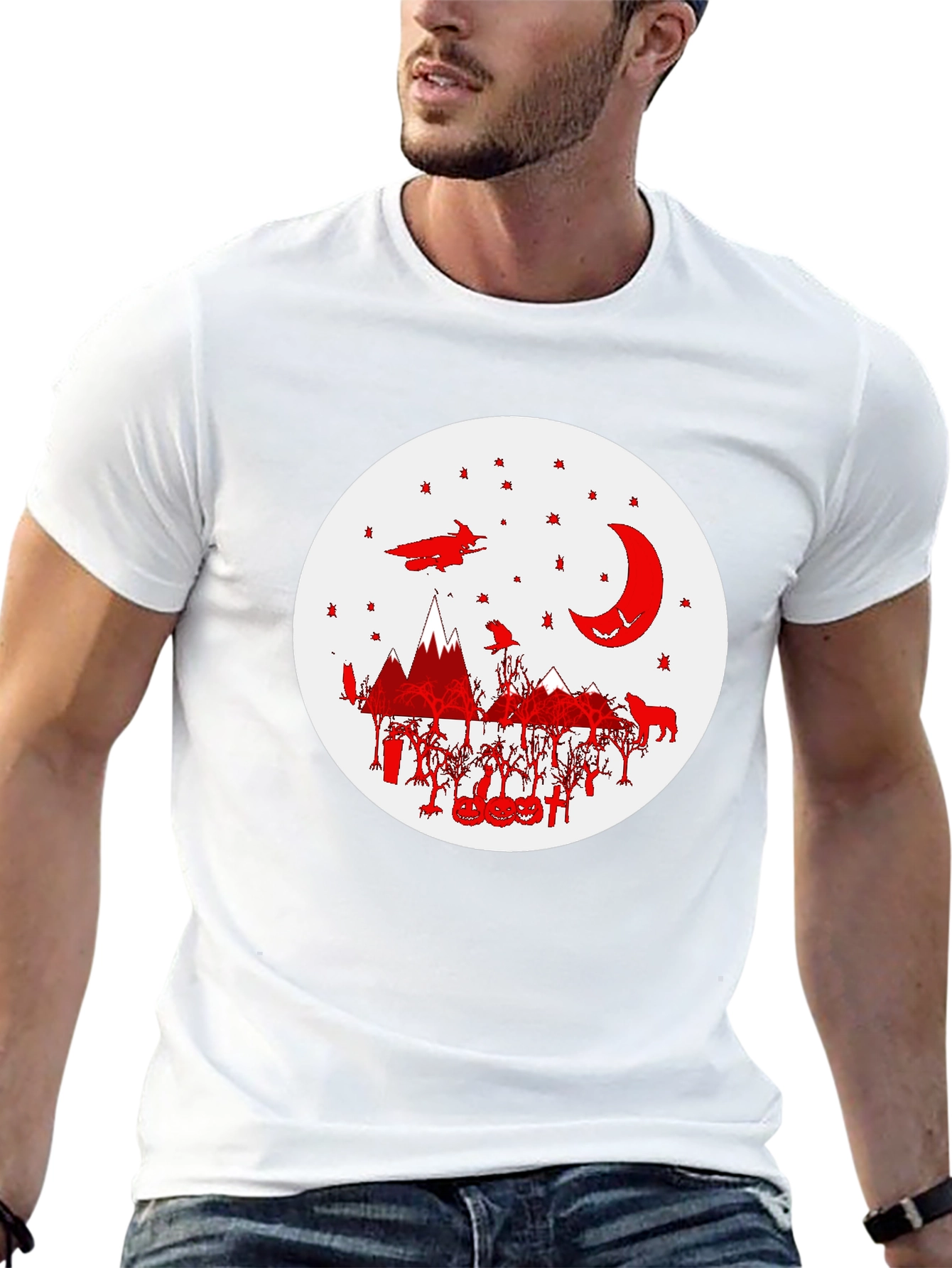 Halloween Graphic Tee - Witch Moon and More!