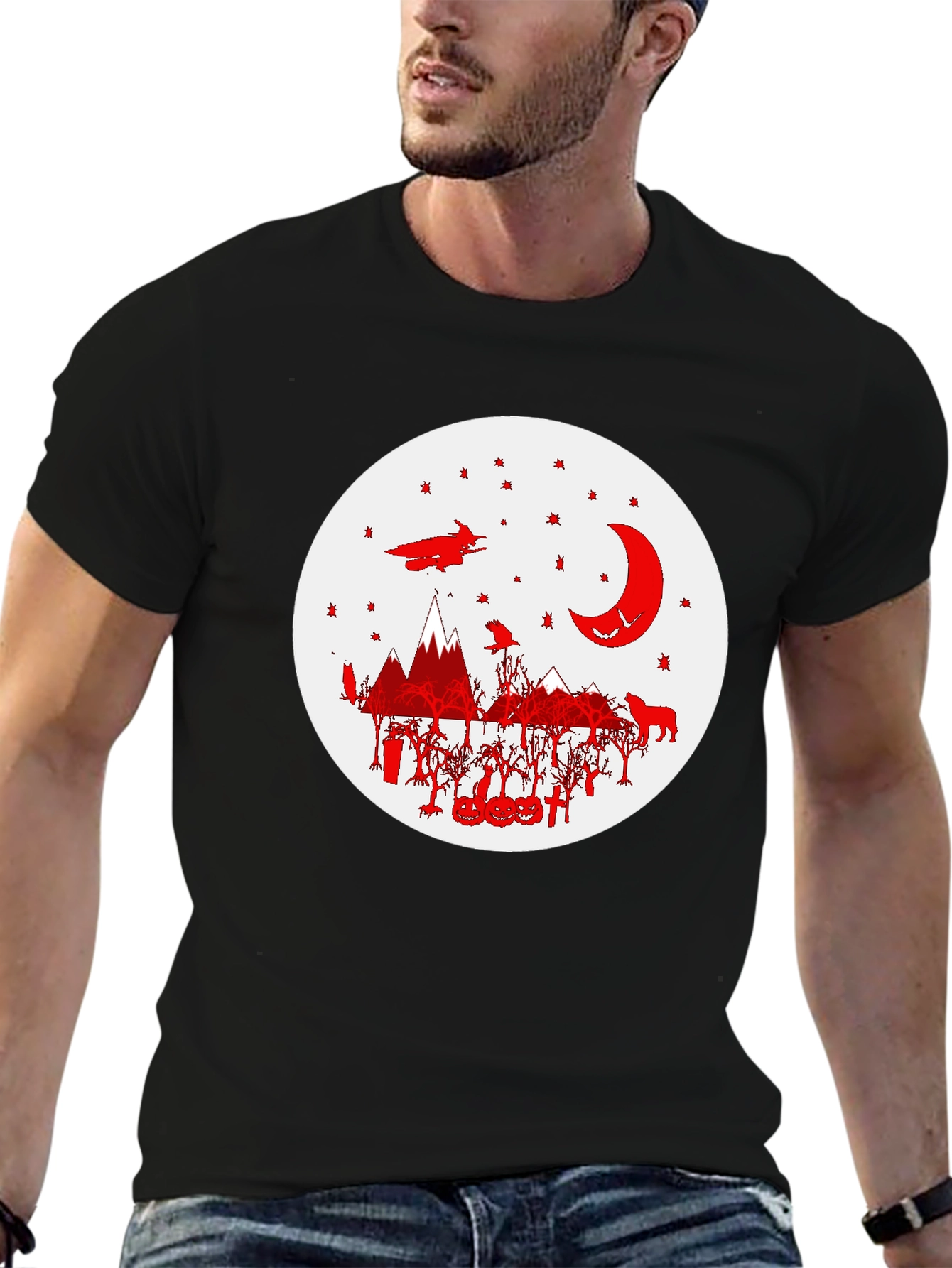 Halloween Graphic Tee - Witch Moon and More!