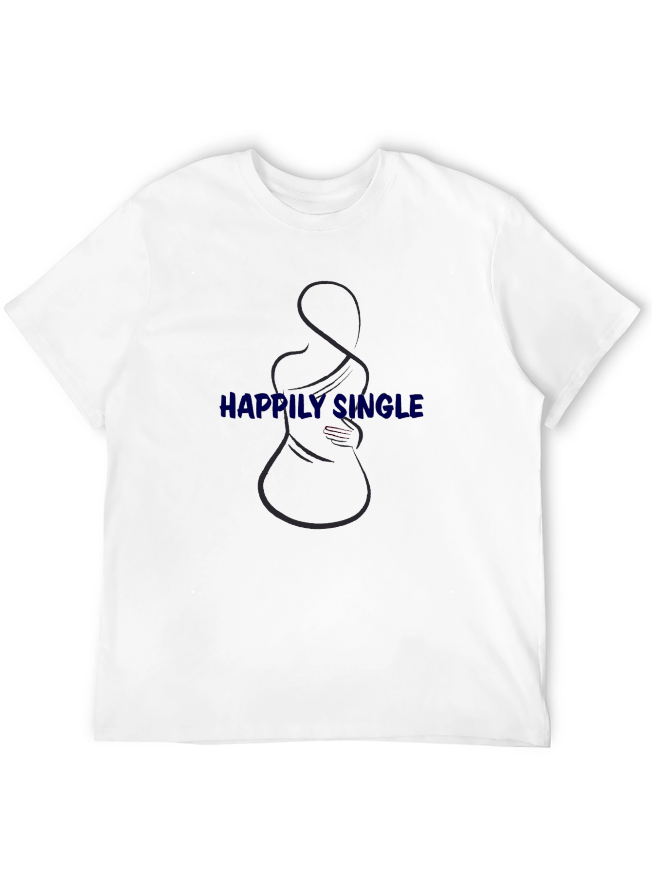Happily Single T-Shirt - Black