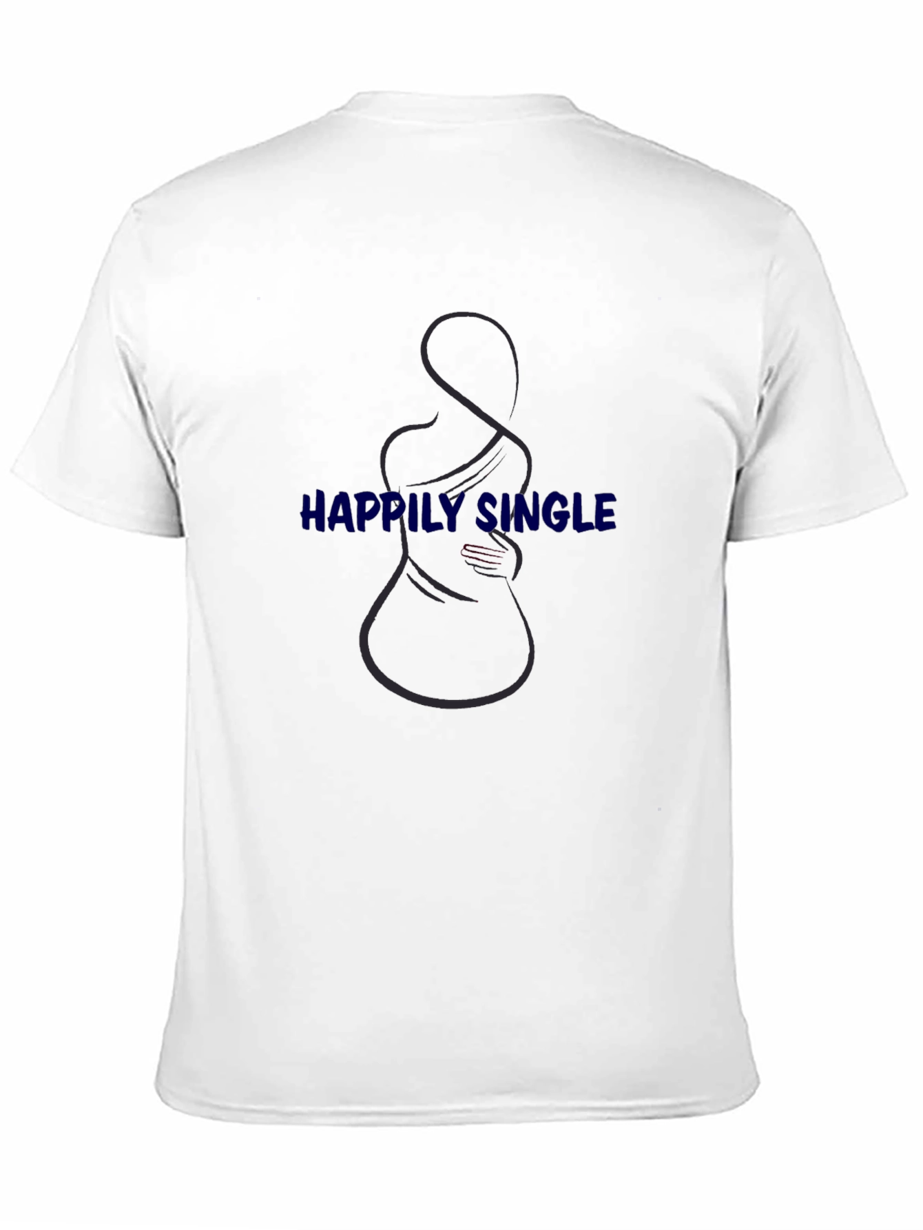 Happily Single T-Shirt - Black