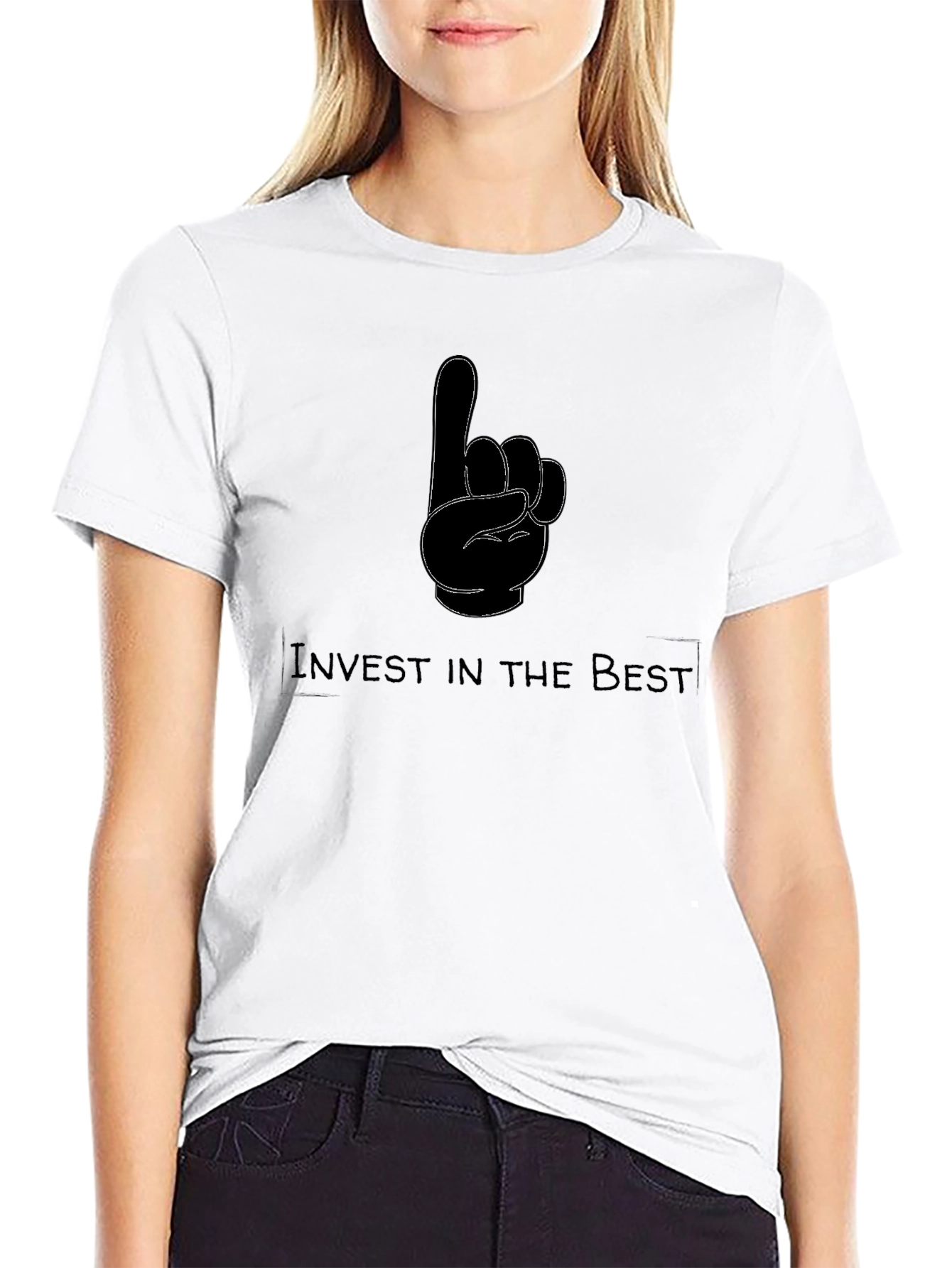 Invest in the Best Graphic T-Shirt - Black