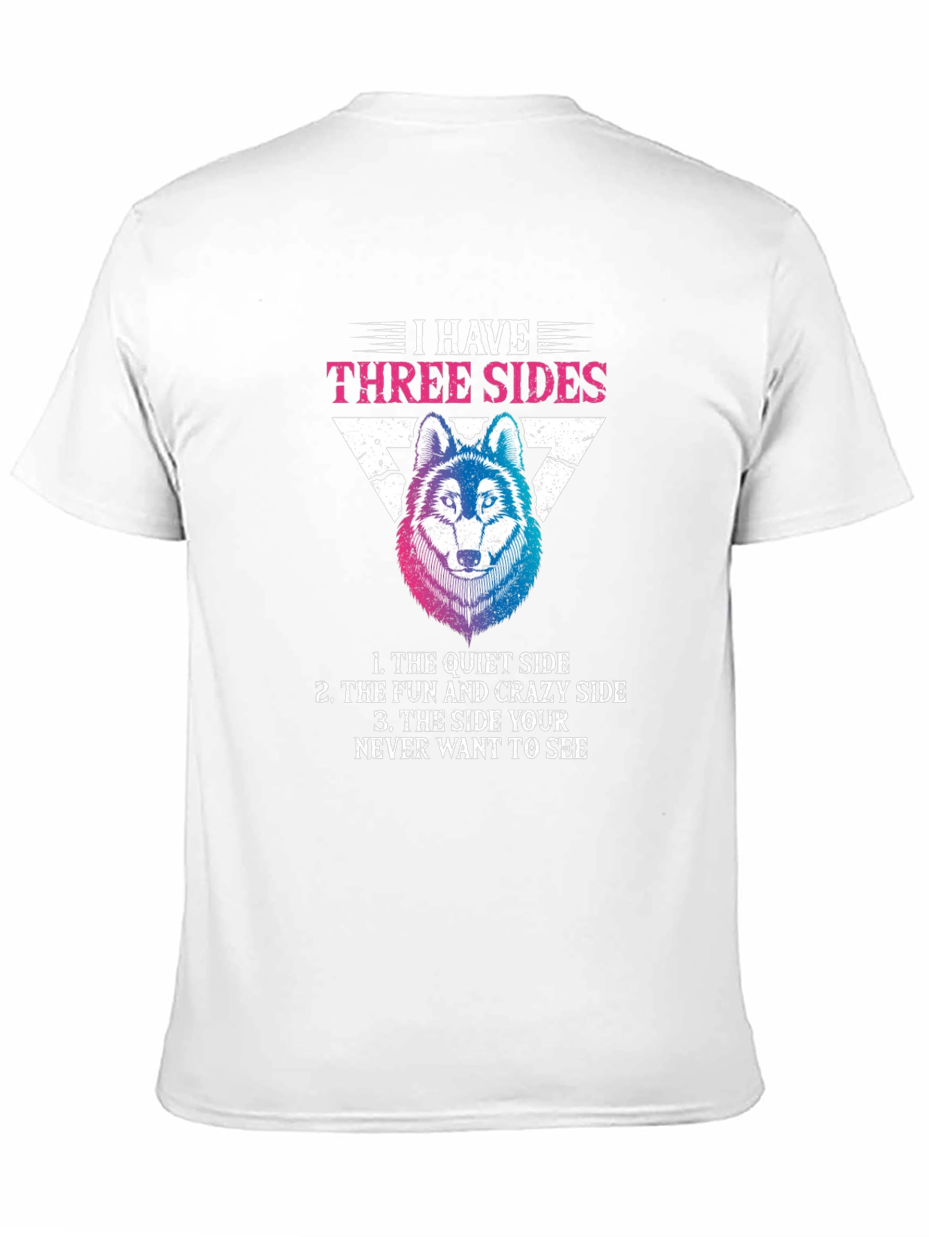 Three Sides Wolf Graphic T-Shirt