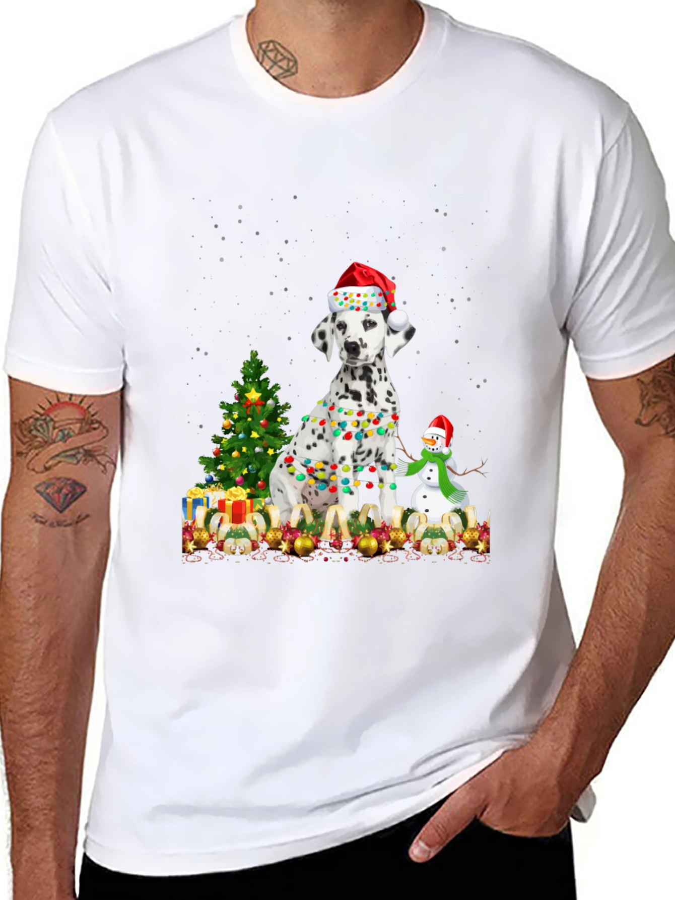 Dalmatian Christmas T-Shirt