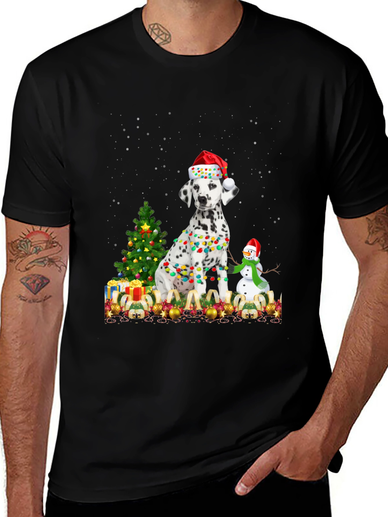 Dalmatian Christmas T-Shirt